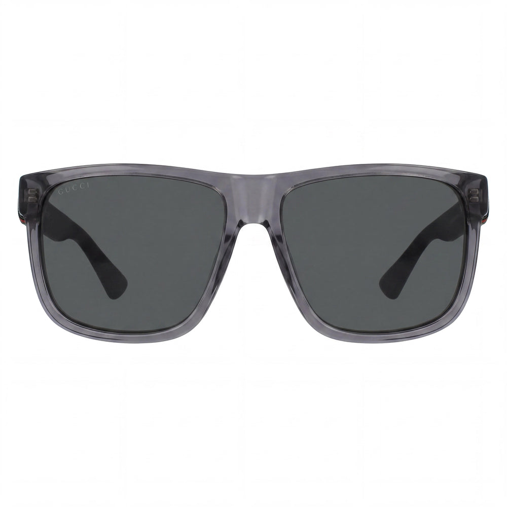 Gafas de sol de hombre Gucci Gg0010s-004-58 cuadradas de plástico gris con protección UV y antirreflectante 58mm