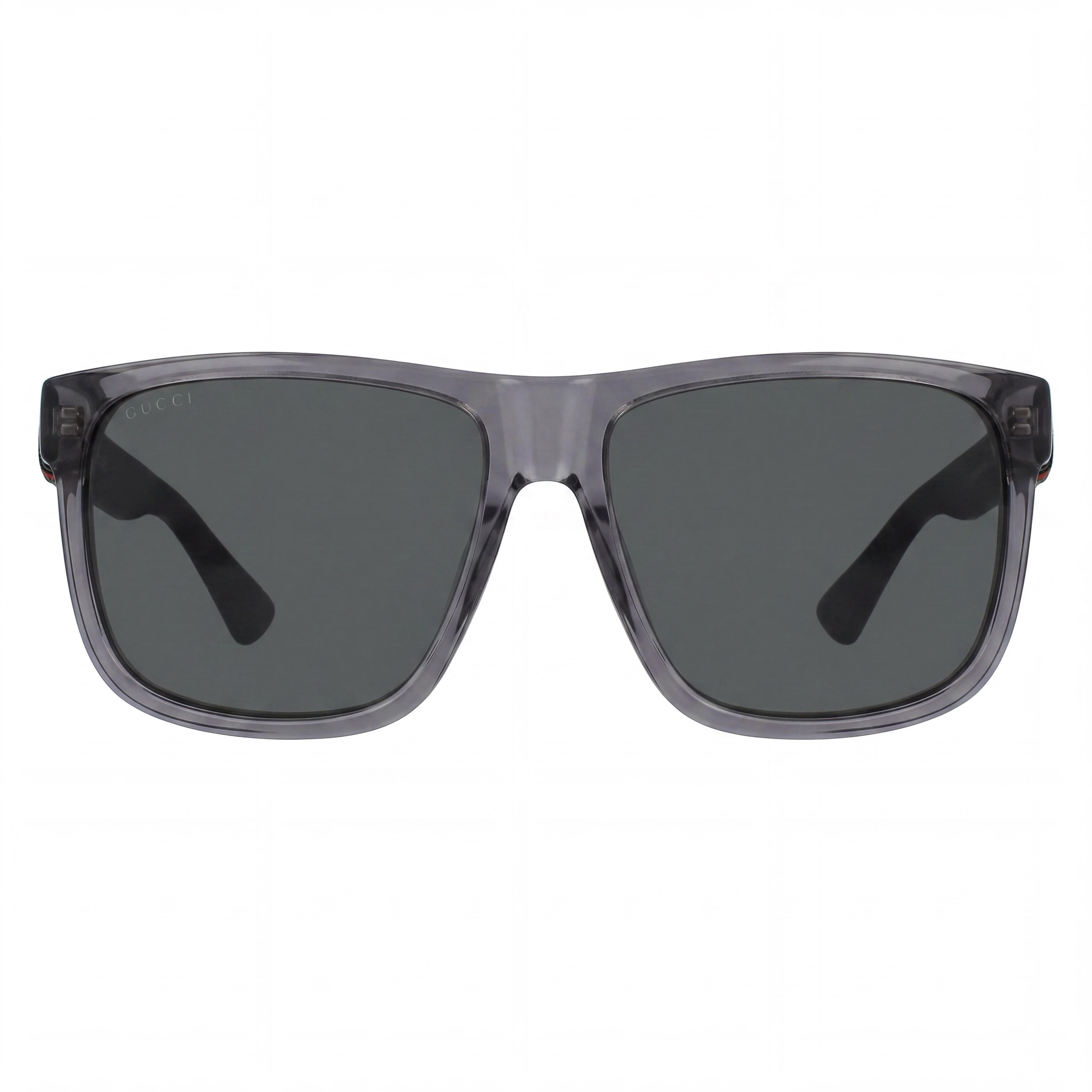 Gucci Gg0010s-004-58 Men's Grey Plastic Square UV Protected Anti-Reflective Sunglasses 58mm, Photo 2