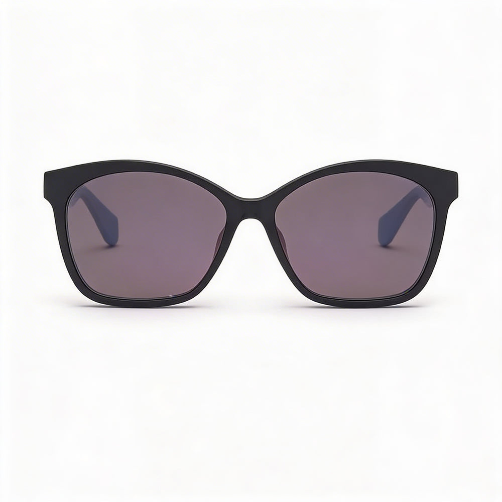adidas Modern Women's Injected Matte Black Frame Sunglasses, 57mm Gradient Violet UV Lenses