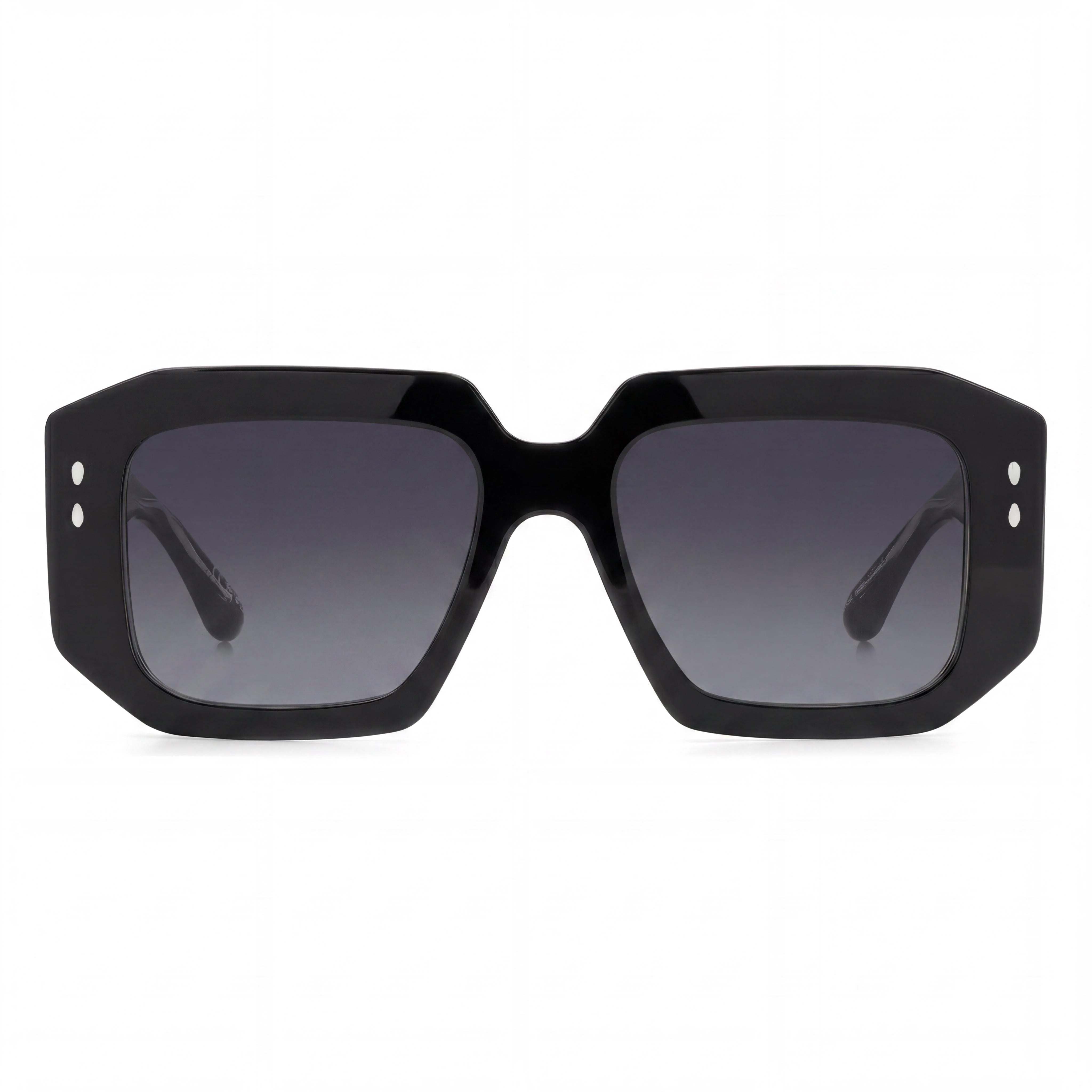 Isabel Marant Trendy Acetate Women's Black Acetate Frame Black Polycarbonate Lens UV Protection Sunglasses 53mm, Photo 2