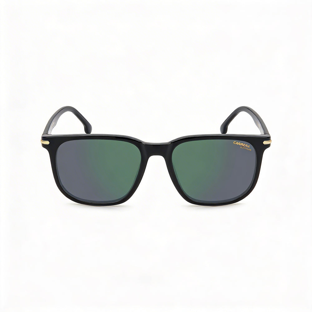 Carrera Modern Women’s Black Lightweight Polyamide Frame Green Grey UV 400 Sunglasses 54-18-145mm