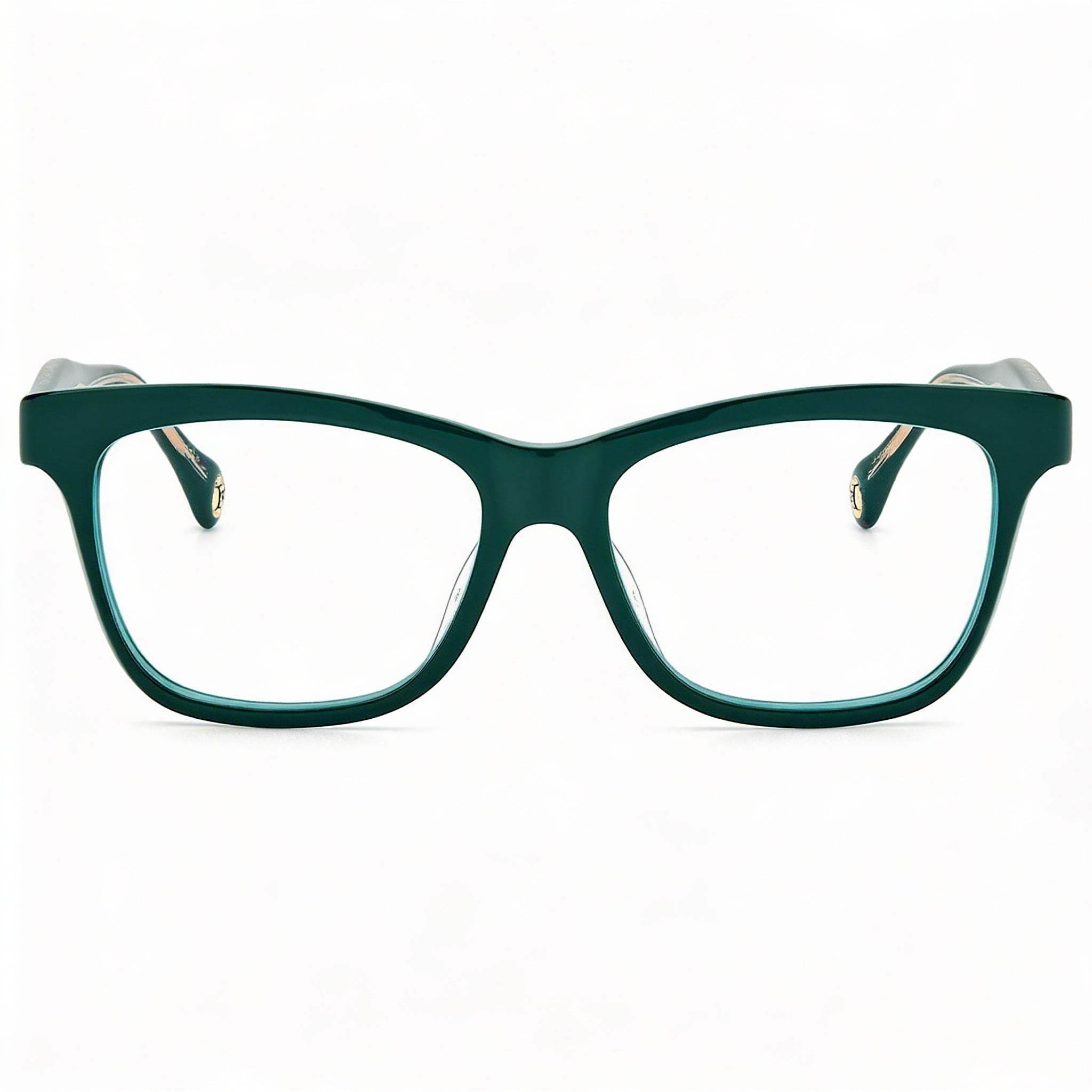 Carolina Herrera CH 0016 Women's Full Rim Rectangle Black Green Plastic Frame Green non- Eyewear 52-16, Photo 2