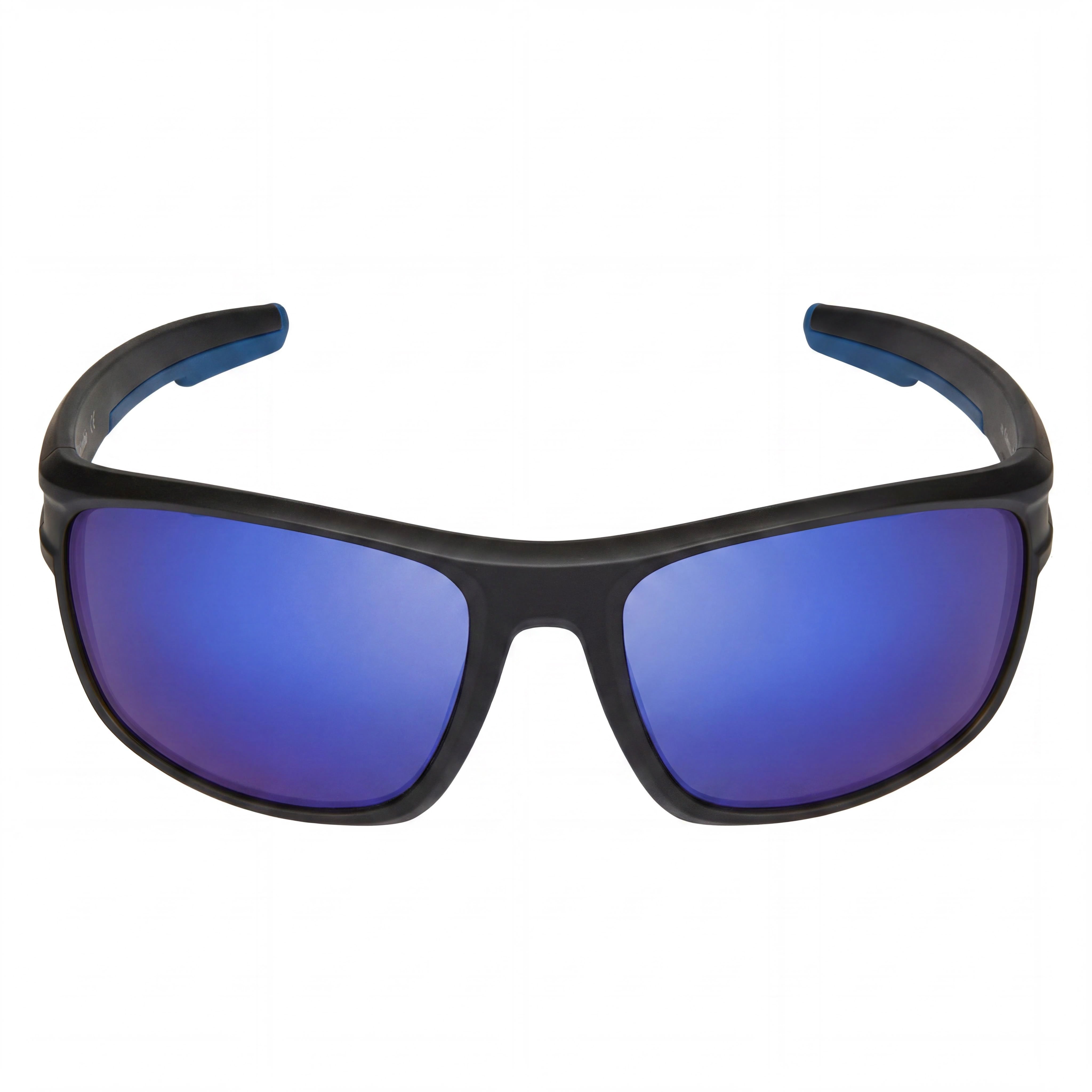 Columbia C533sp Mountainshyre Men's Rectangle Sunglasses, Matte Black Plastic Frame, Blue Mirror Lenses, 100% UV, 63mm, Photo 2