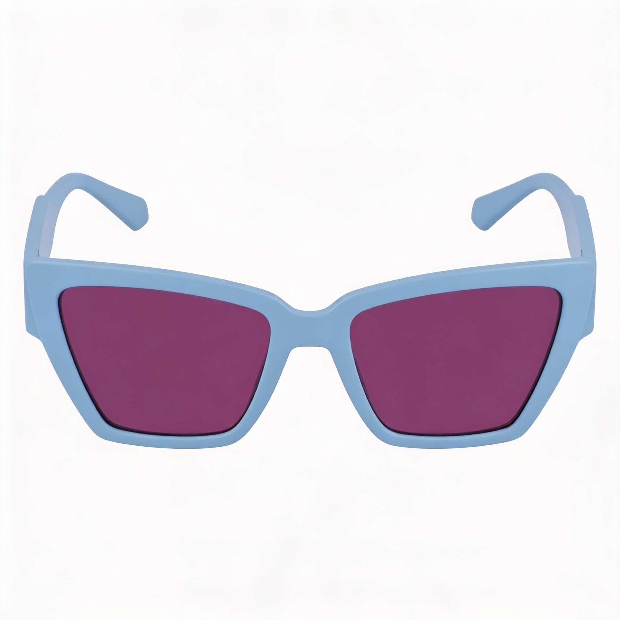 Gafas de sol Calvin Klein Ckj23624s para mujer, montura inyectada con protección UV y diseño de ojo de gato azul de 54 mm, Photo 2