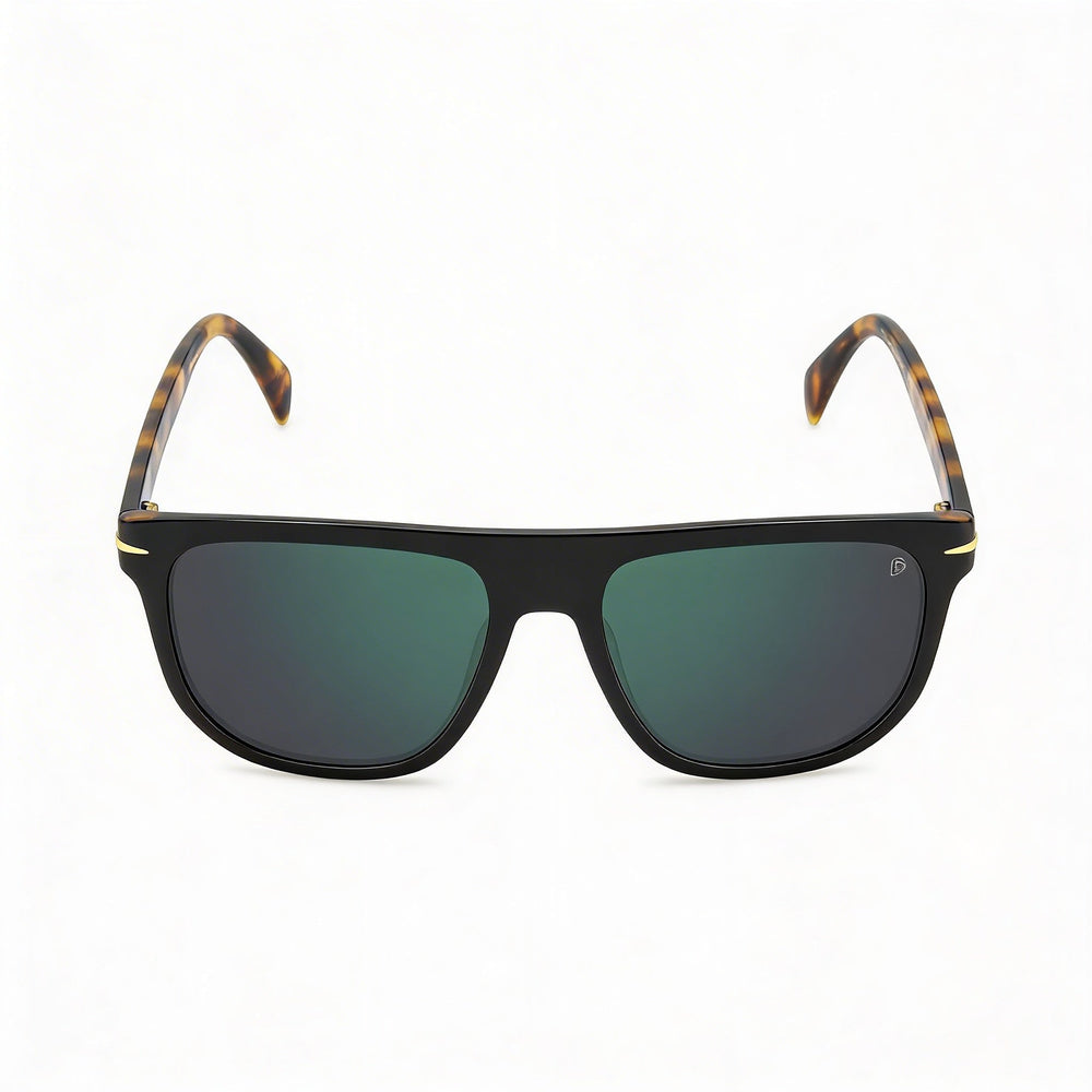 David Beckham DB 7111/S Black Square Sunglasses for Men, 56mm
