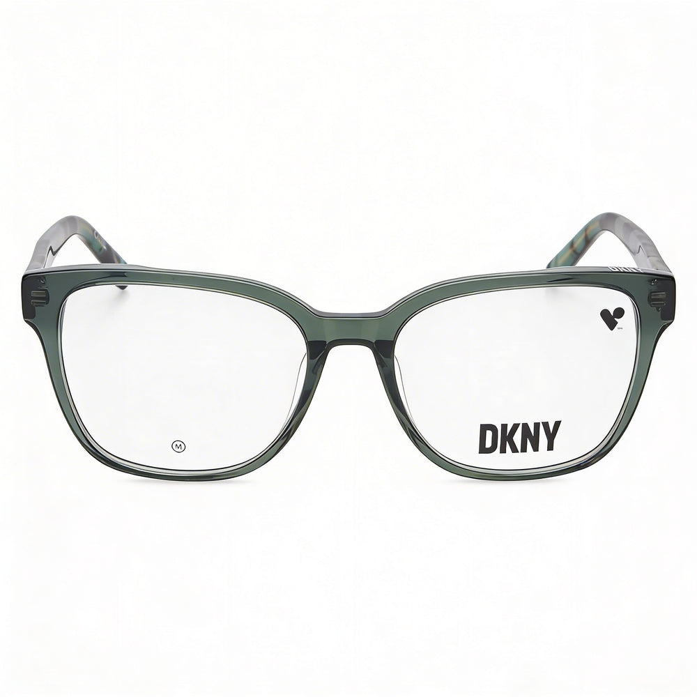 DKNY Modern Eyewear for Unisex, Acetate Frame in Crystal Forest Color, Featuring 54mm Lens Width