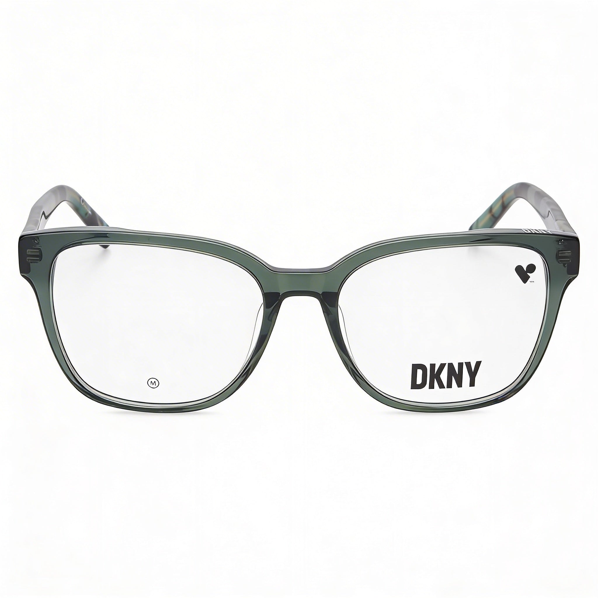 DKNY Modern Eyewear for Unisex, Acetate Frame in Crystal Forest Color, Featuring 54mm Lens Width, Photo 2