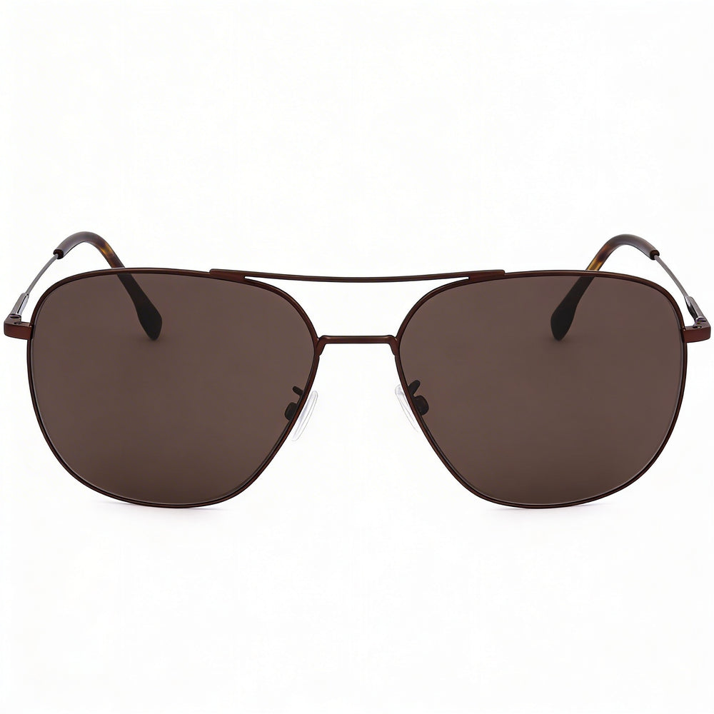 Hugo Boss Boss 1557/O/F/S 1ot 1ot - Montura de plástico gris para hombre, lentes marrones, protección UV, 62 mm