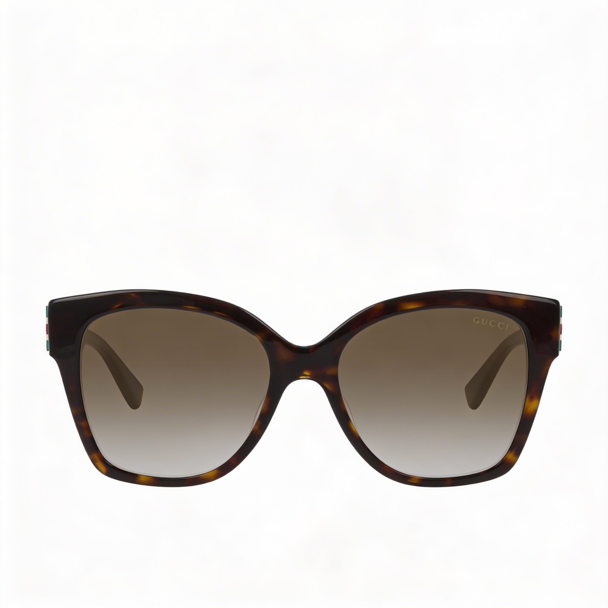 Gucci Glam Women's Dark Havana Brown Shaded Non-Polarized UV Protection Sunglasses, 54mm Lens, Photo 2