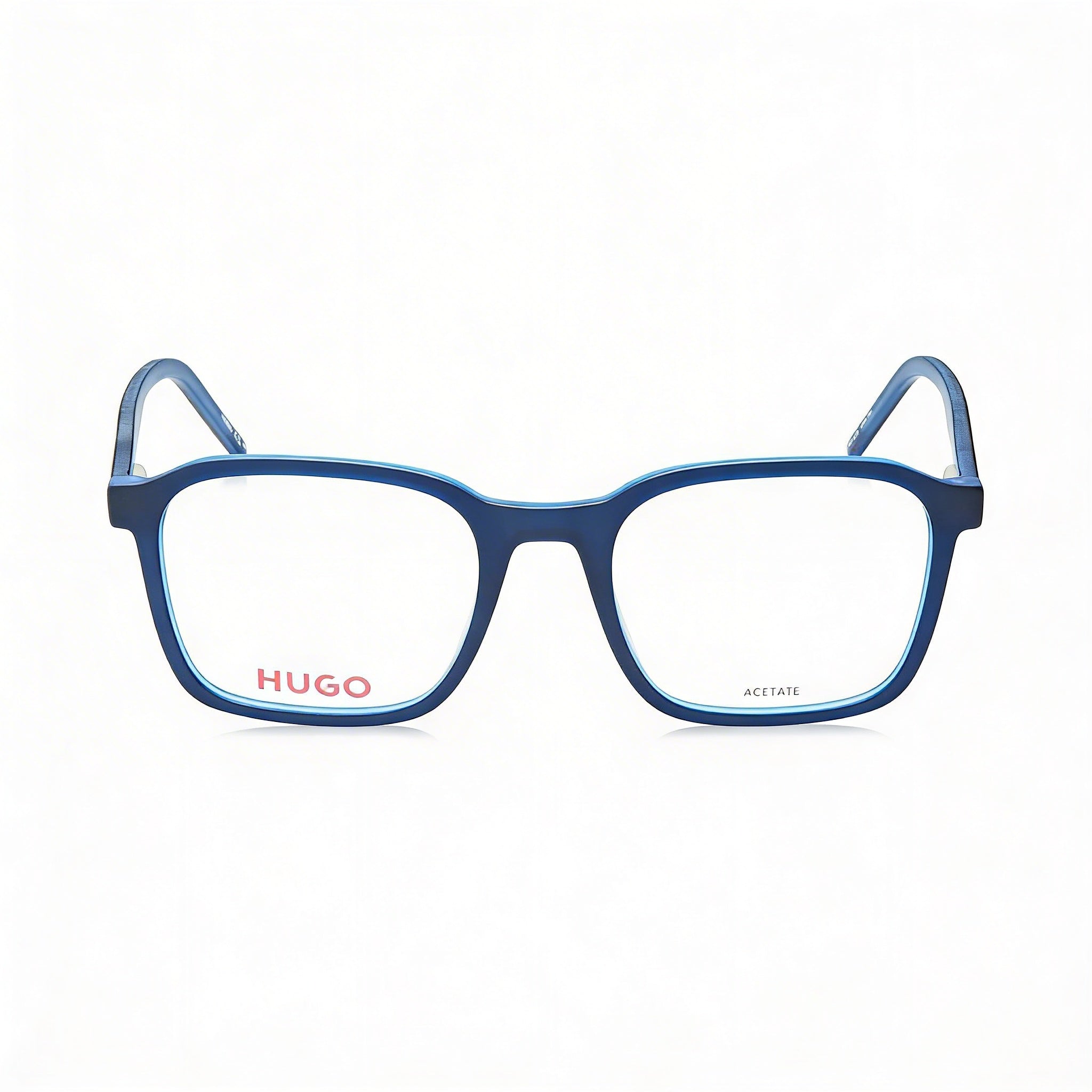 Gafas de Sol Modernas para Hombre Hugo Boss, Montura de Acetato Azul con Lentes de Policarbonato Azules, Tamaño 53-20-145mm, Photo 2