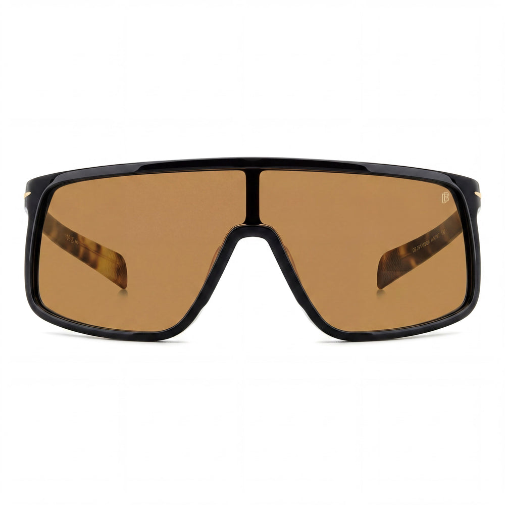 Gafas de sol Beckham Db 99/Visor de acetato negro y naranja havana para hombre 99 mm