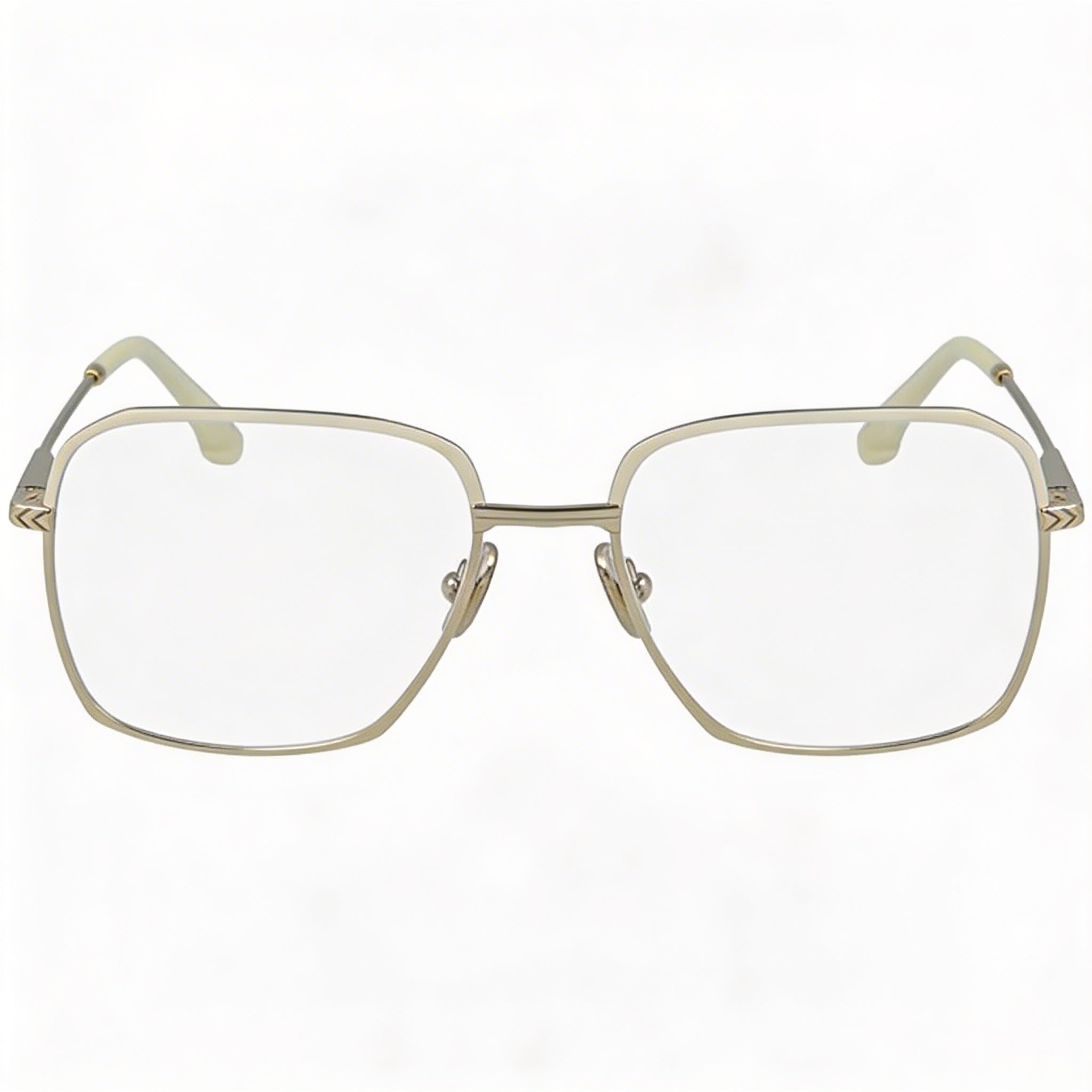 Victoria Beckham Classic Unisex Gold Ivory Acetate Sunglasses with 54mm Polycarbonate Lens, 17mm Bridge, 140mm Temples, Photo 2