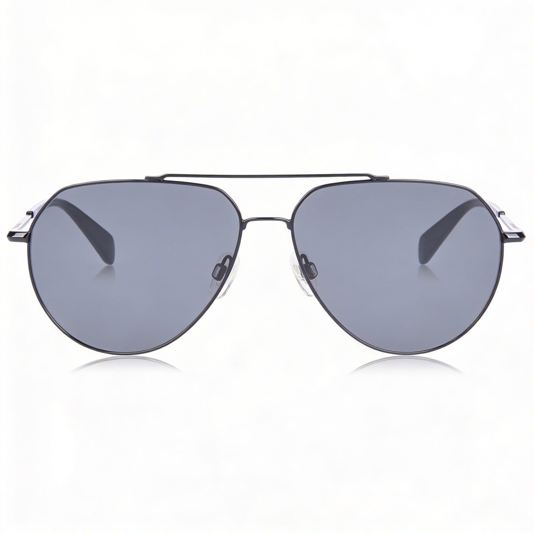 rag & bone Modern Unisex Gold Black Stainless Steel Frame UV Protection Non-Polarized Sunglasses 60mm, Photo 2