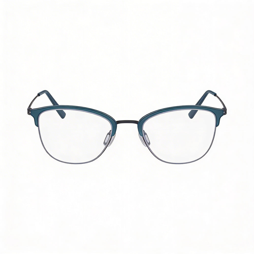 Gafas de sol Flexon W3023 para mujer, montura completa de acetato azul, lentes de policarbonato, talla 52-20-140