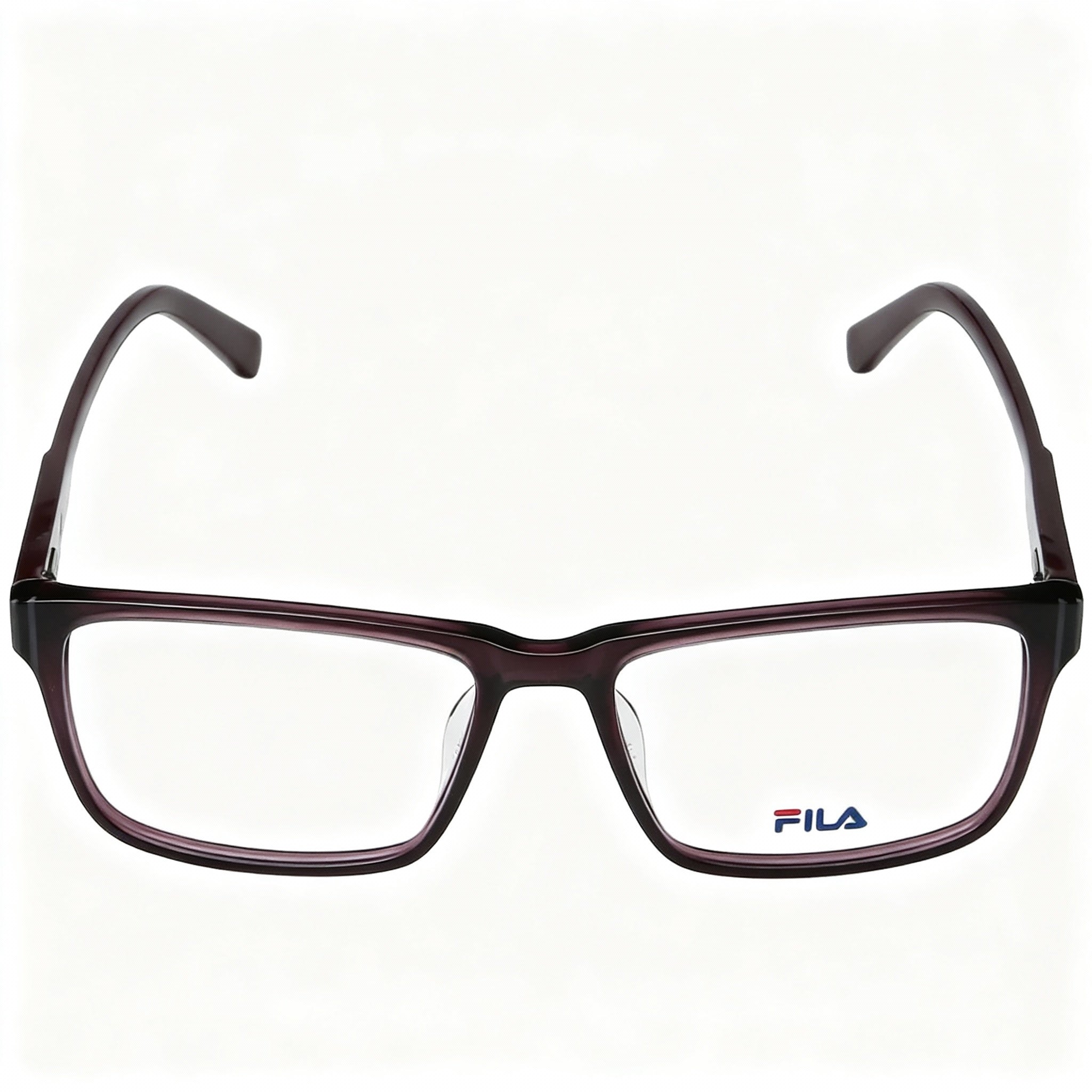 Fila VFI034 Men's Full-frame Acetate Optical Eyeglass Frames in Aubergine, Size 56-16-145mm