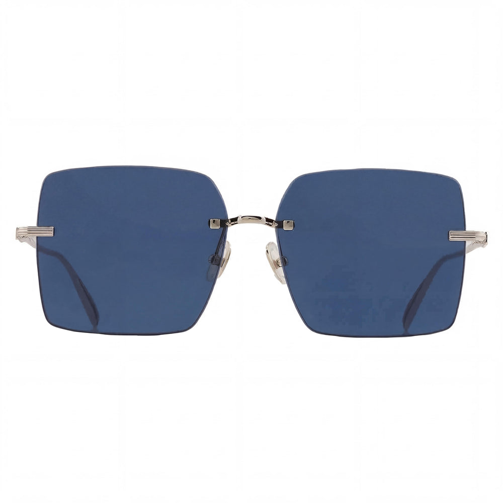 Salvatore Ferragamo Modern SF311S Women's Gold/Blue Metal Non-Polarized 100% UV Sunglasses 60mm