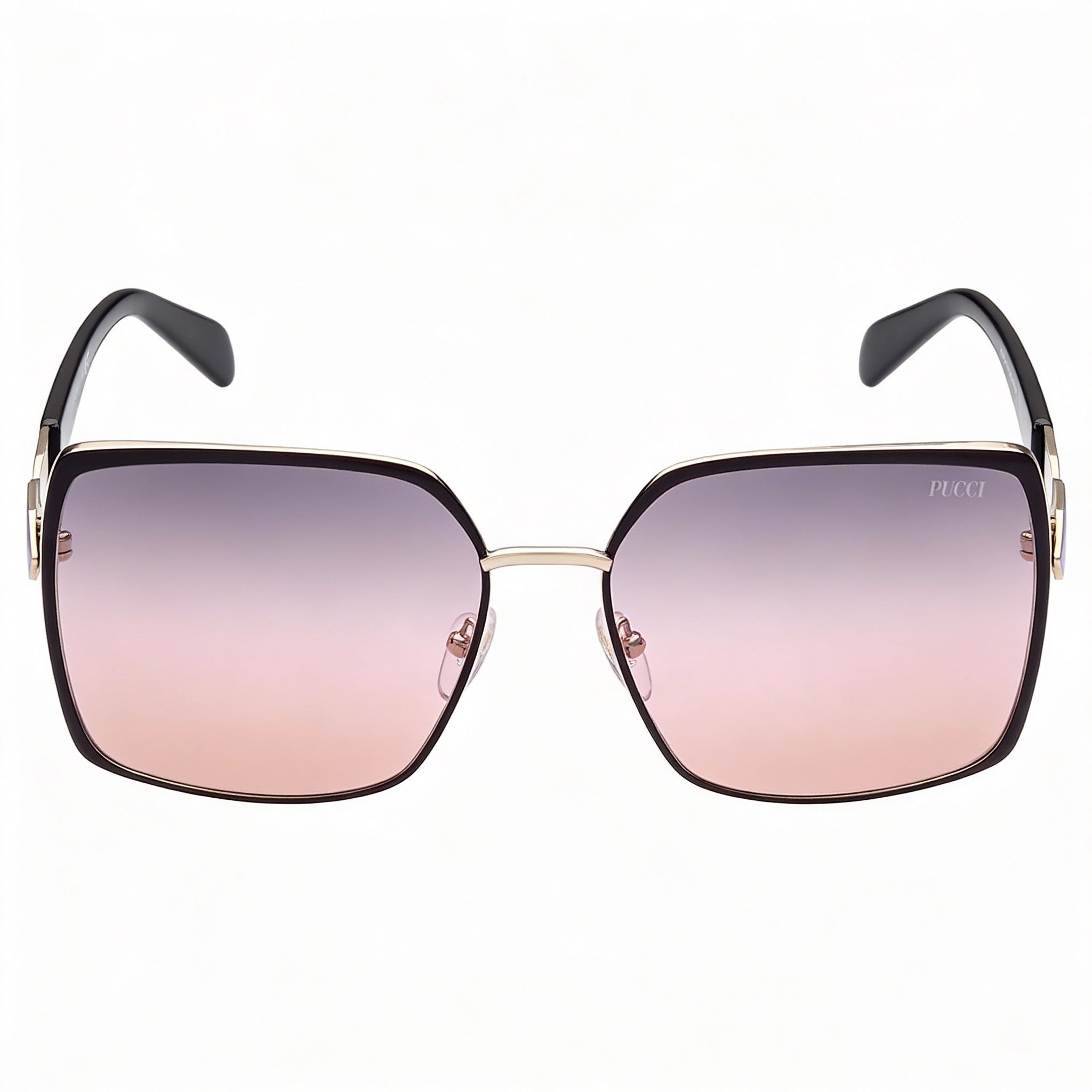 Emilio Pucci Ep0169 Women's Black Gradient Smoke Acetate UV-Protected Non-Polarized Sunglasses 60mm, Photo 2