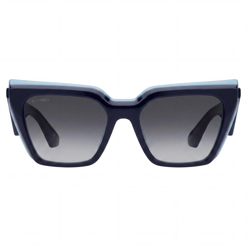 ETRO 0096/G/S Classic Women's Non-Polarized Sunglasses with Blue Azure Lenses and 18mm Bridge, 145mm Temples