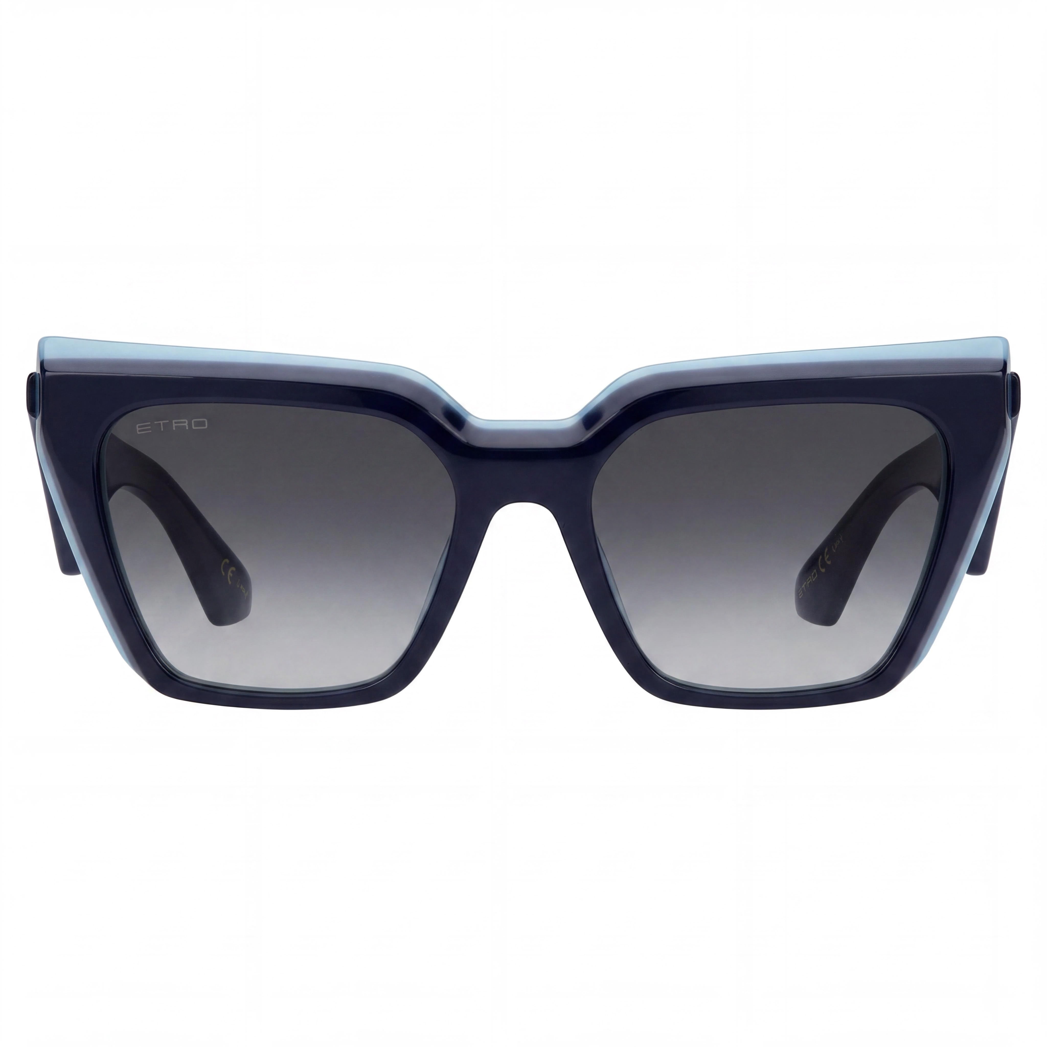 ETRO 0096/G/S Classic Women's Non-Polarized Sunglasses with Blue Azure Lenses and 18mm Bridge, 145mm Temples, Photo 2