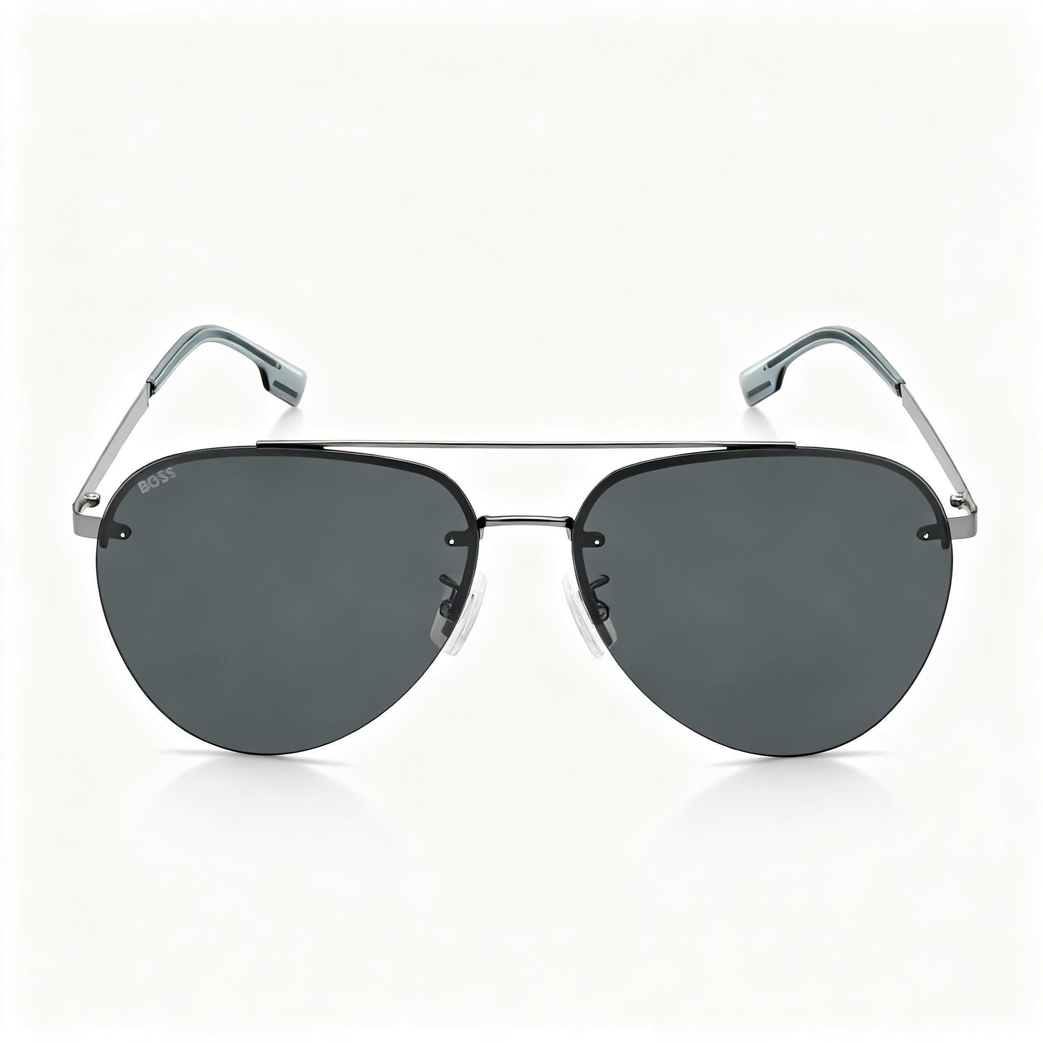 Gafas de sol unisex Hugo Boss Modern con montura metálica, color rutenio, 62-15-145 mm, lentes de policarbonato con protección UV, Photo 2