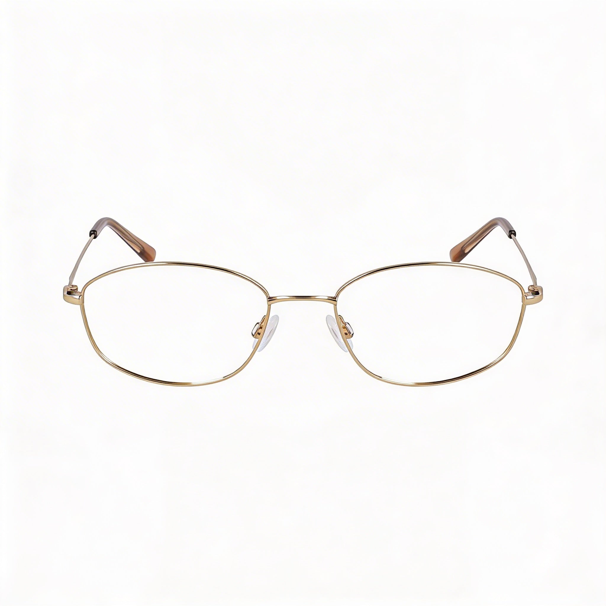 Flexon W3039 Unisex Acetate Eyeglasses, Shiny Gold, 50mm Lens Width, 18mm Bridge, 135mm Temple, Photo 2