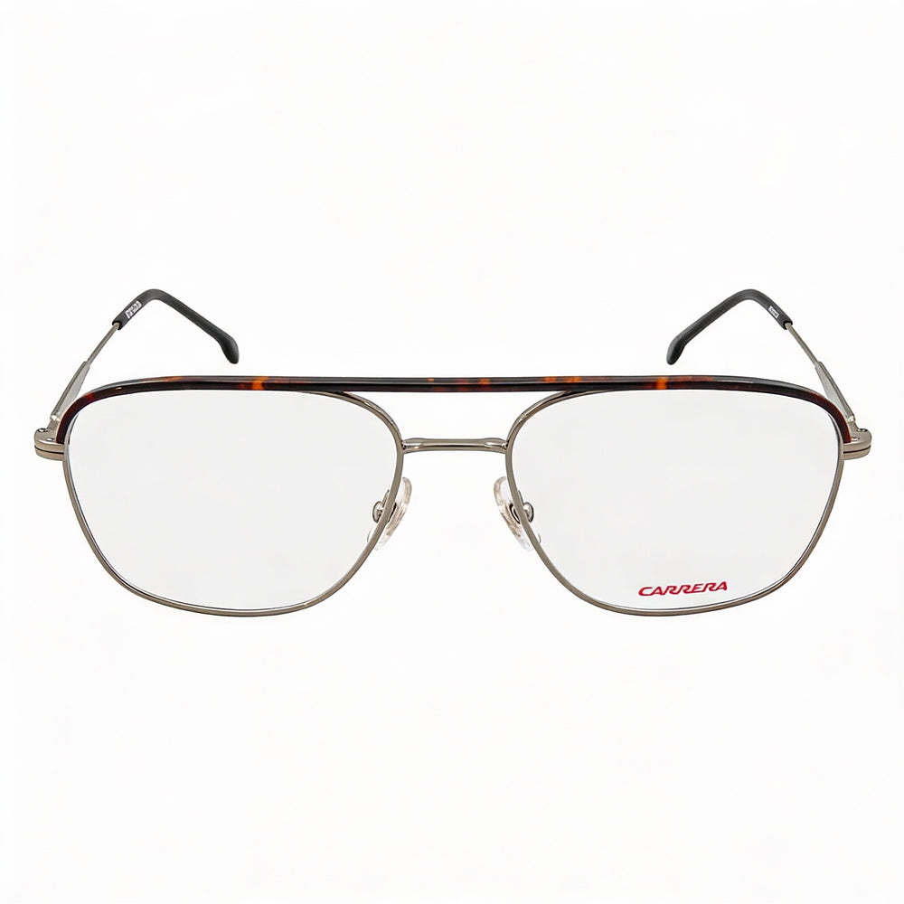 Carrera CARRERA 211/SAM Unisex Rectangular Metal Ruthenium Frame Eyeglasses with Demo Lens 54mm