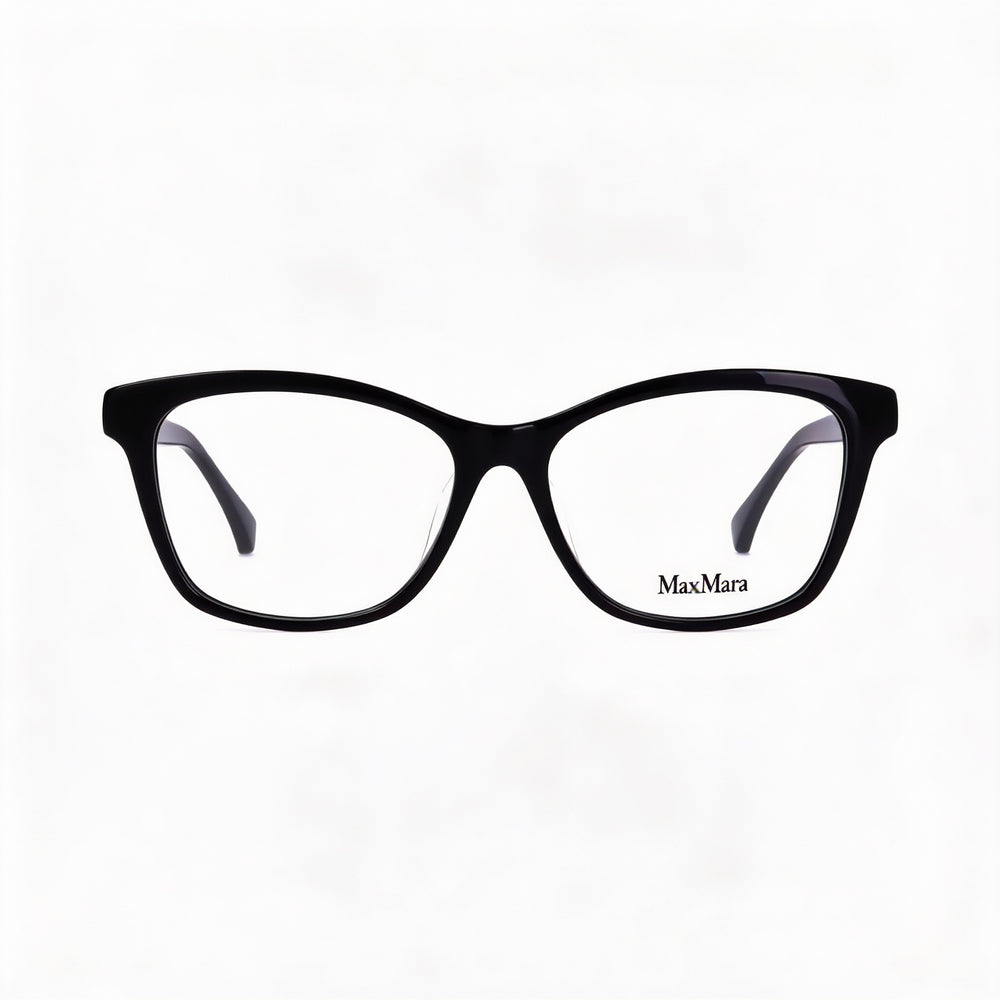 Gafas MaxMara modelo MM5032-F para hombre, montura de plástico negra, lentes de policarbonato de 54 mm