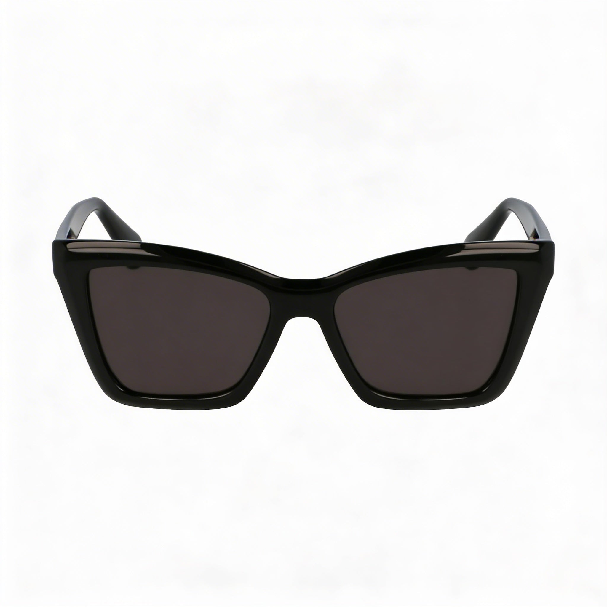 Ferragamo Sf2039se Women's Eyewear featuring Black Acetate Frame and Solid Grey Plastic Lenses, Size 53mm Lens Width, Photo 2
