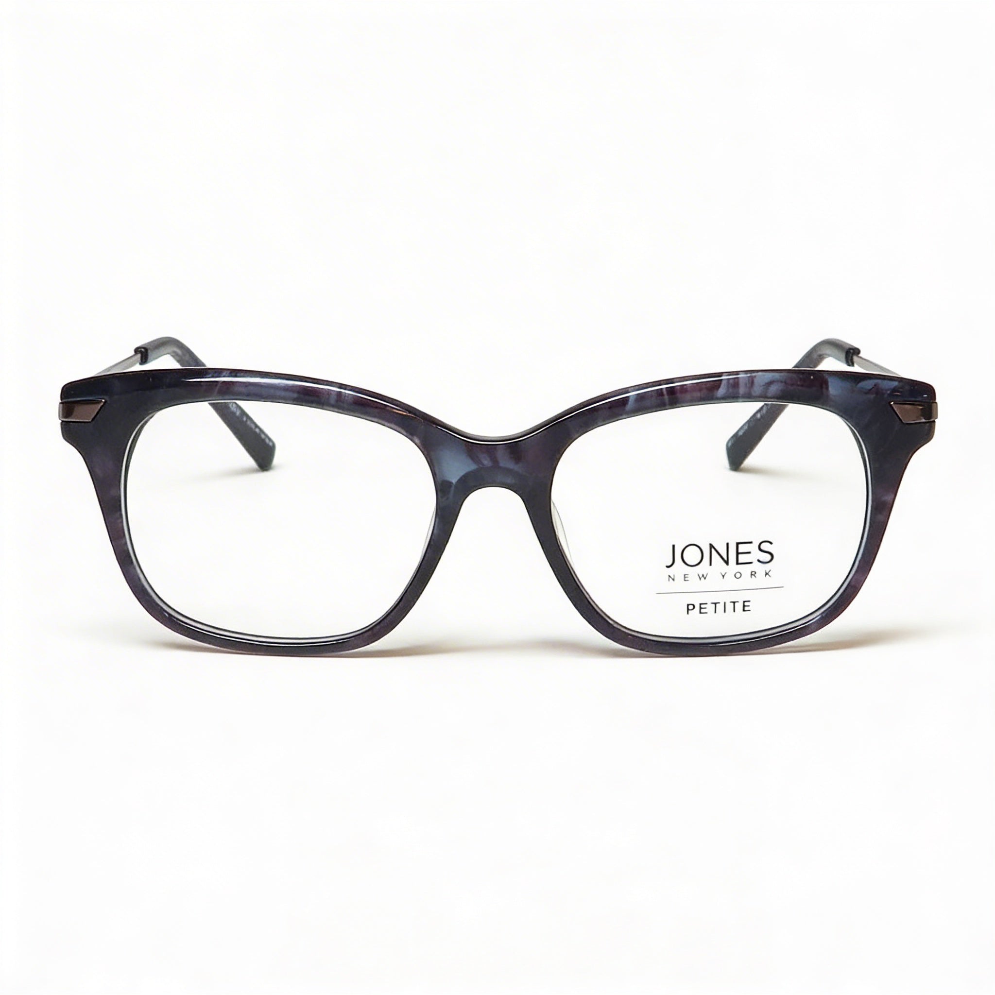 Jones New York J233 Petite Women's Navy Plastic Eyeglasses Frames with Polycarbonate Clear Demo Lenses 48-16-135, Photo 2