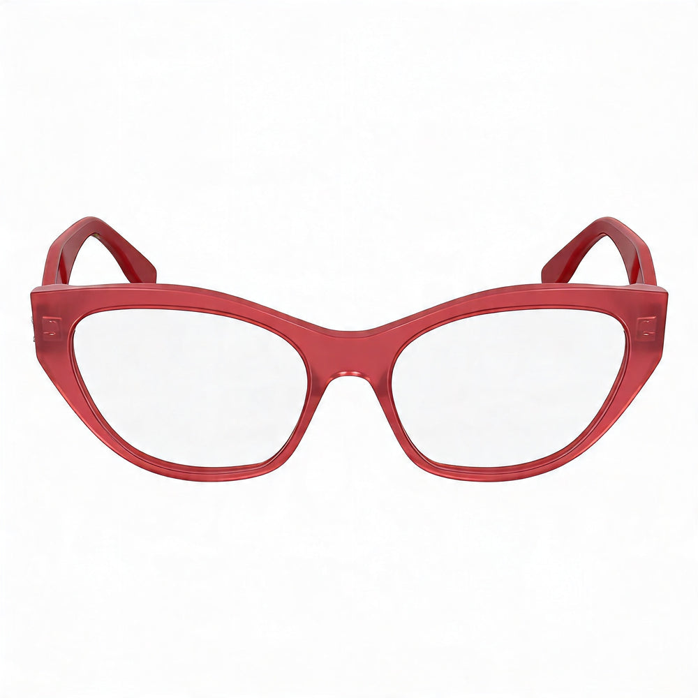 Gafas de acetato casuales Karl Lagerfeld color coral para mujer, 54 mm de ancho de lente, 18 mm de ancho de puente, 140 mm de longitud de patilla
