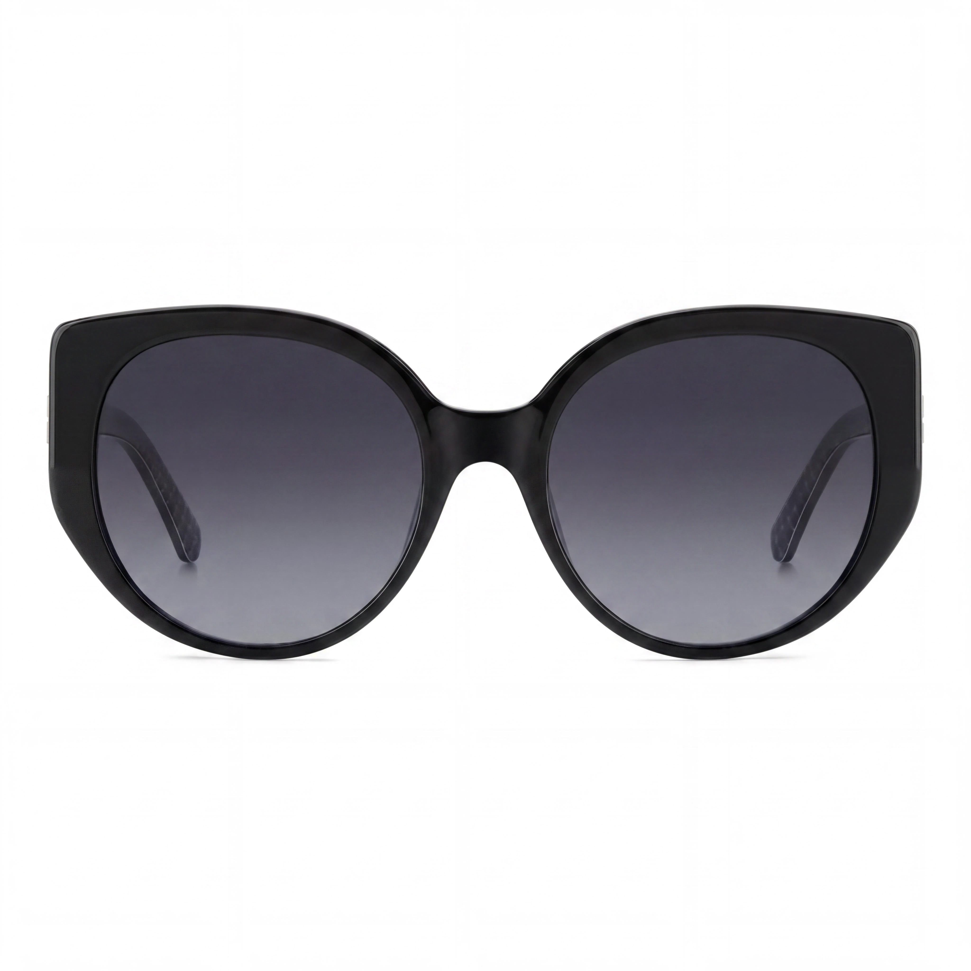 kate spade new york Seraphina/G/S Women's Black Ecological Oil Frame Sunglasses with Dark Grey Shaded Lenses 55mm, Photo 2