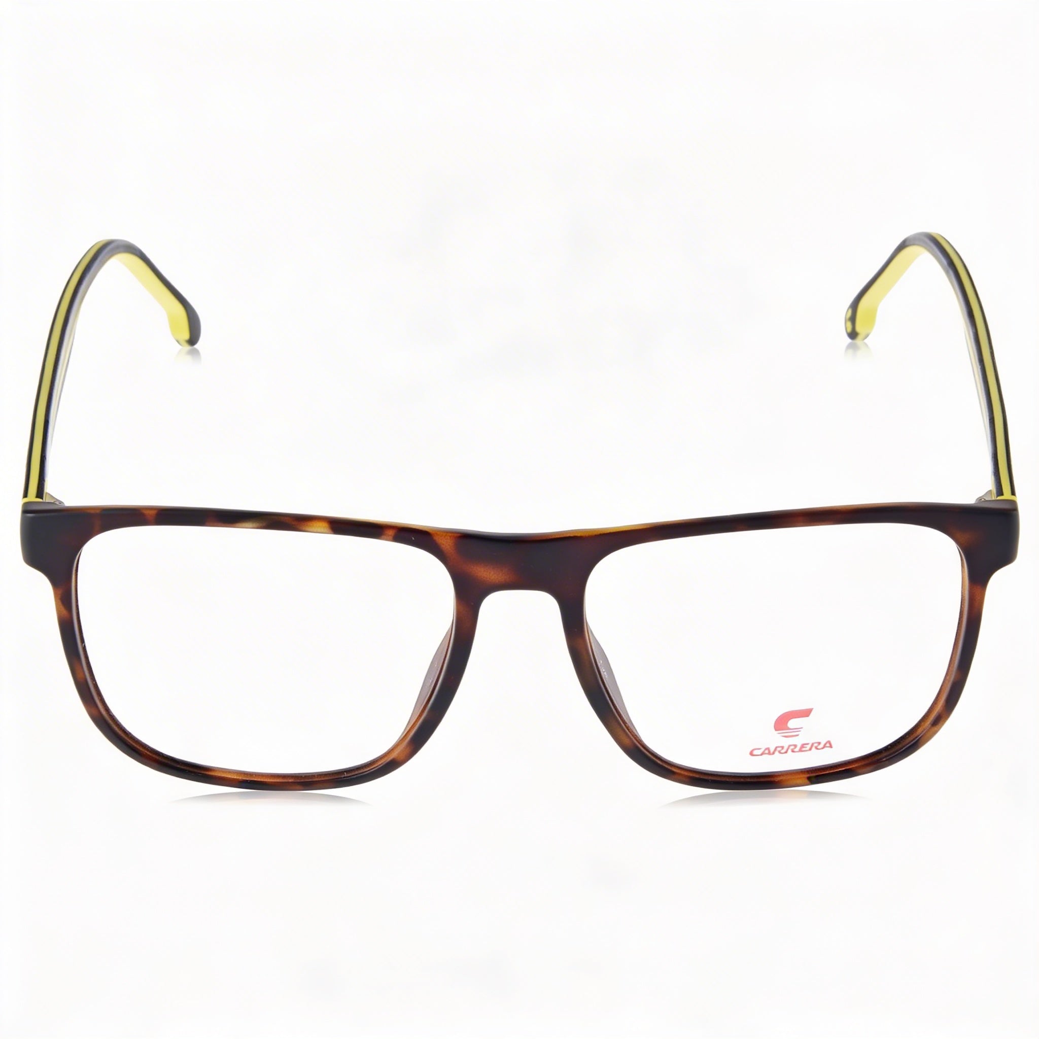 Carrera Men's Rectangular Optical Frames, Polarized, Matte Havana Polyamide, 55-17-145, Photo 2