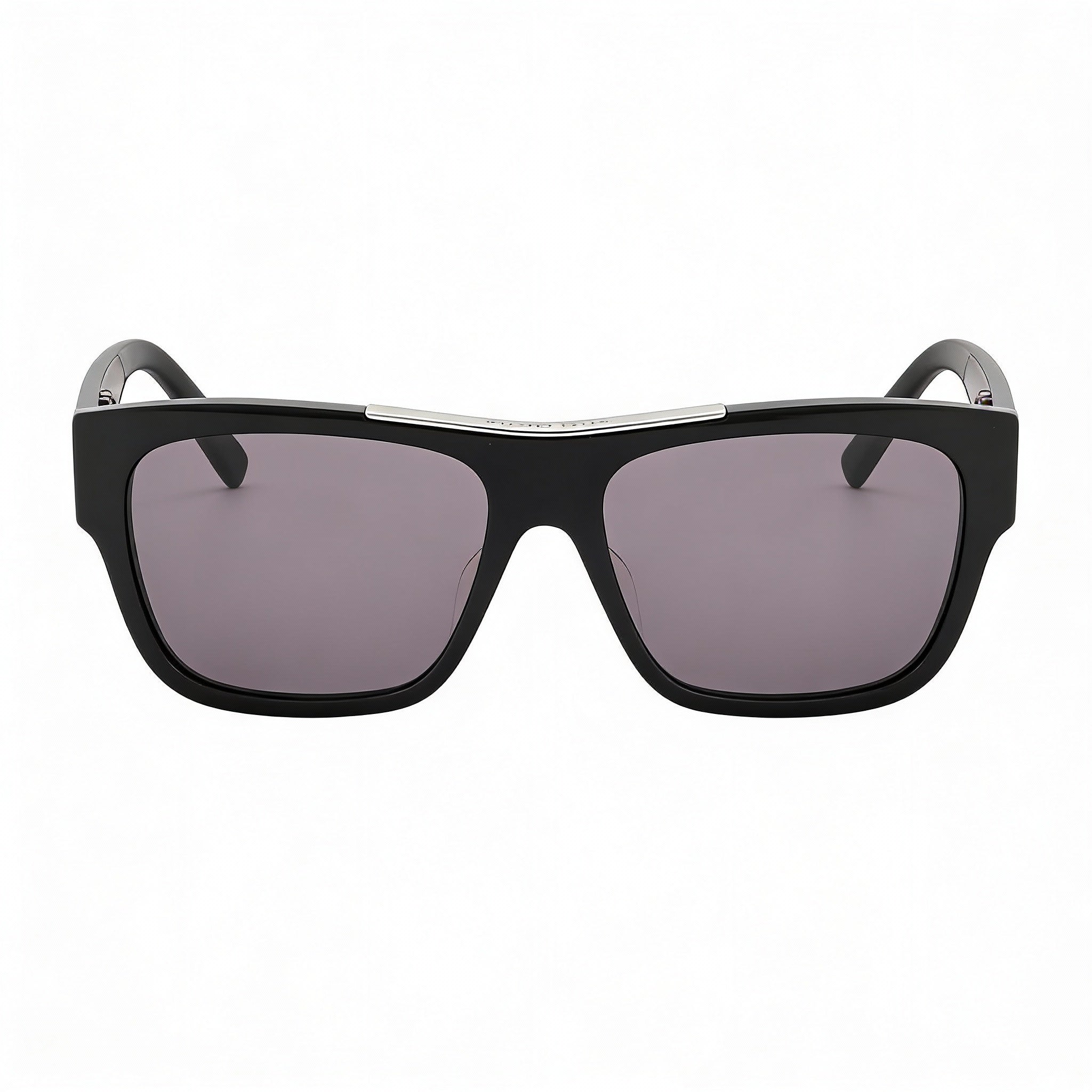 Givenchy GV40006U Unisex Square Black Acetate Dark Grey Non-Polarized 100% UV Protection 58mm Sunglasses, Photo 2