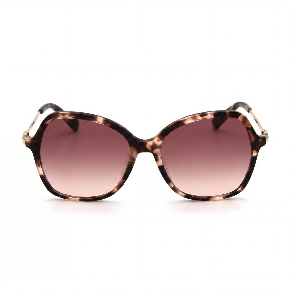 Longchamp Casual Women's Rose Havana Acetate UV Protection Sunglasses 57mm