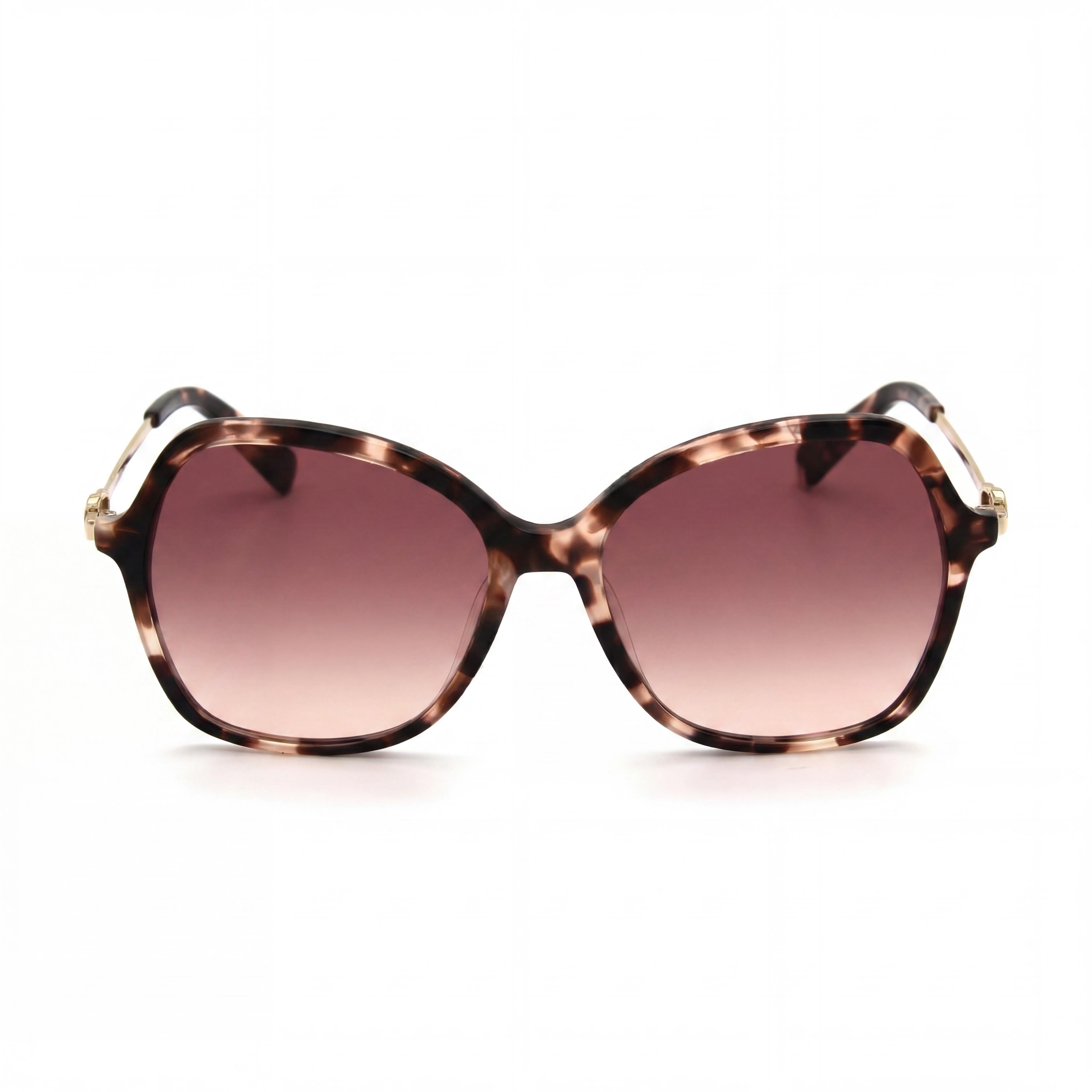 Longchamp Casual Women's Rose Havana Acetate UV Protection Sunglasses 57mm, Photo 2