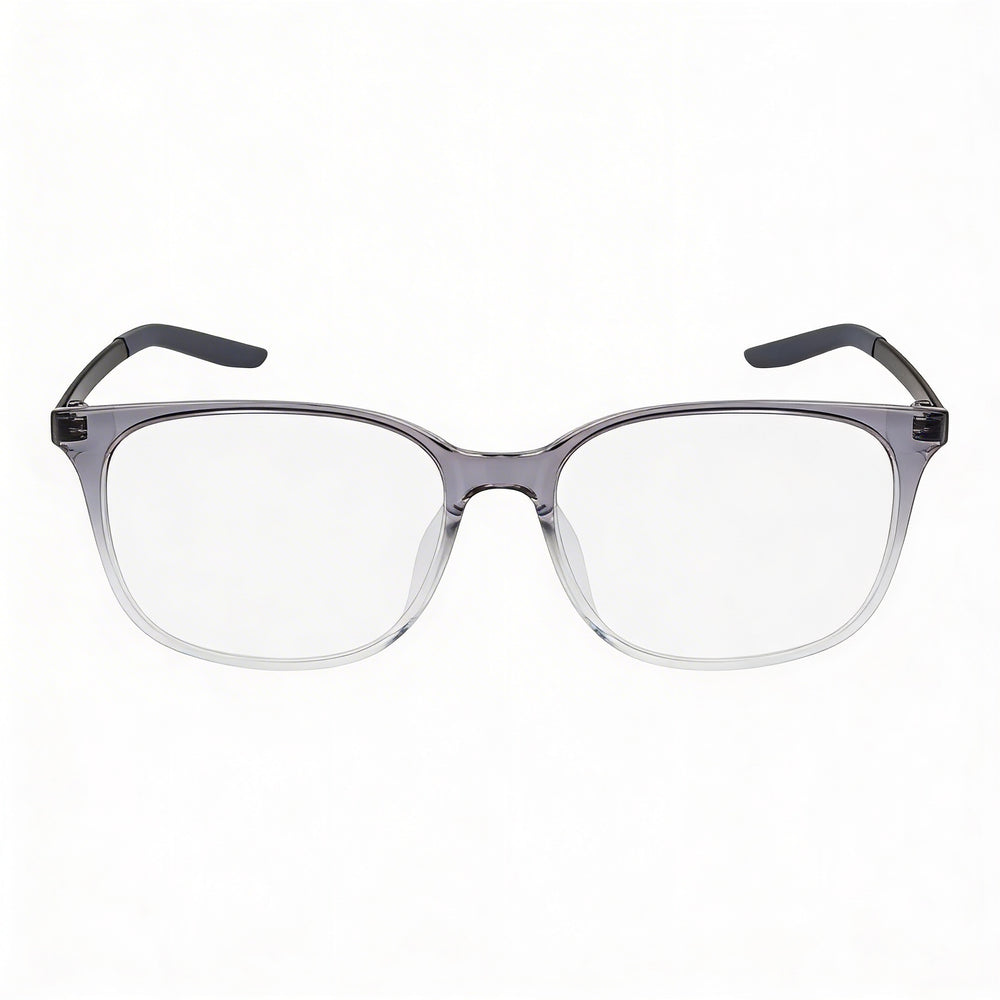 Nike 7283 Dark Grey Clear Fade Women's Plastic Frame Eyeglasses with Polycarbonate Lenses 52mm