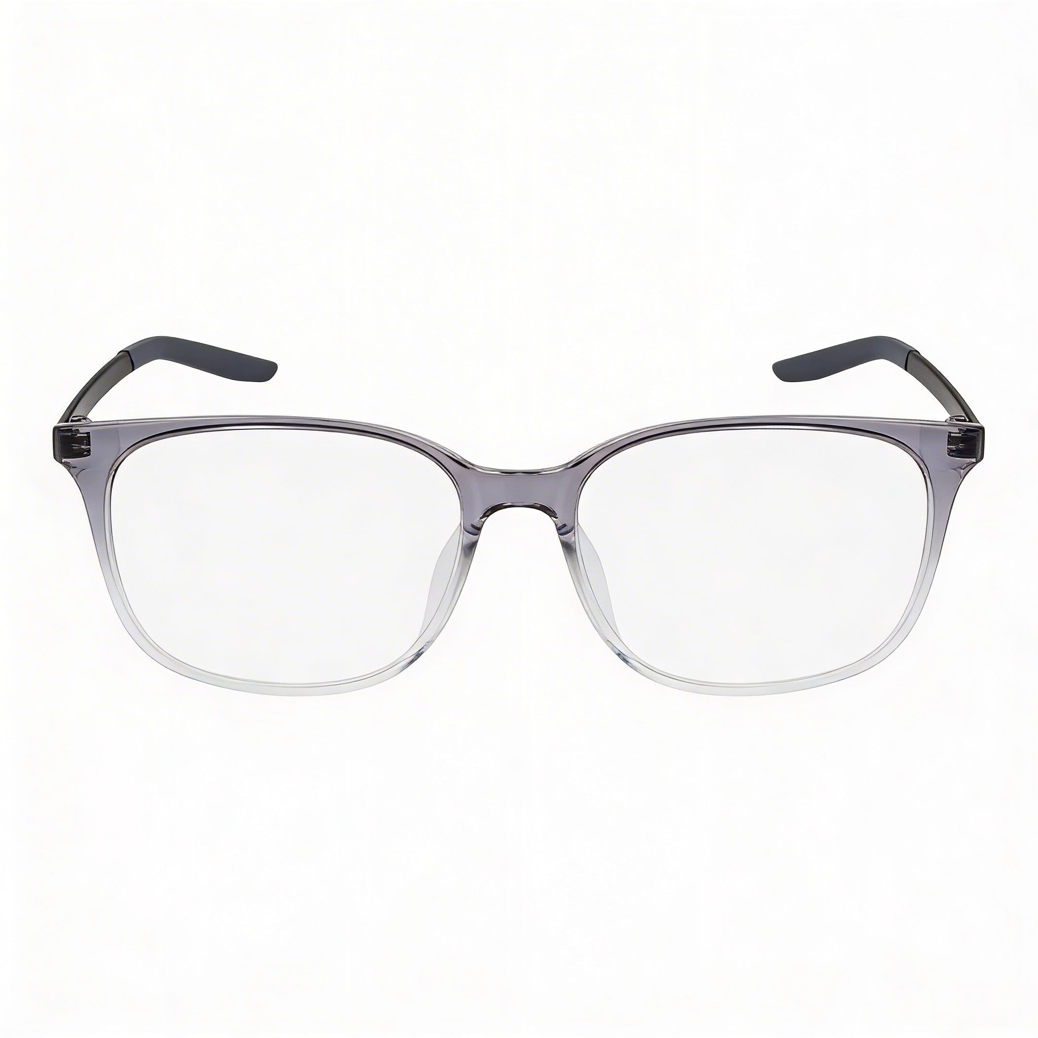 Nike 7283 Dark Grey Clear Fade Women's Plastic Frame Eyeglasses with Polycarbonate Lenses 52mm, Photo 2