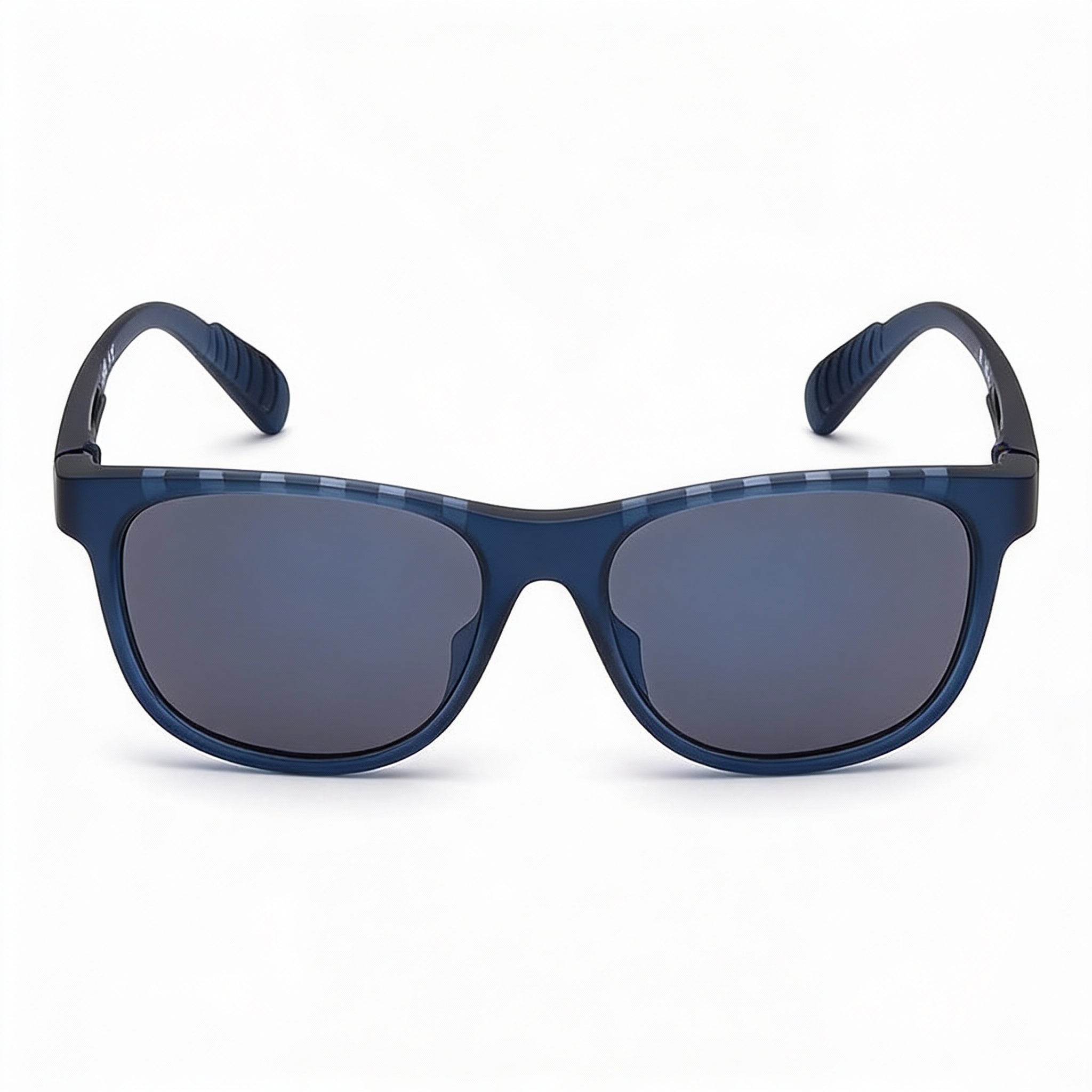 Gafas de sol unisex adidas Sp002292v con montura de plástico TR90 azul, protección 100 % UVA/UVB y lentes de plástico no polarizadas de 55 mm, Photo 2