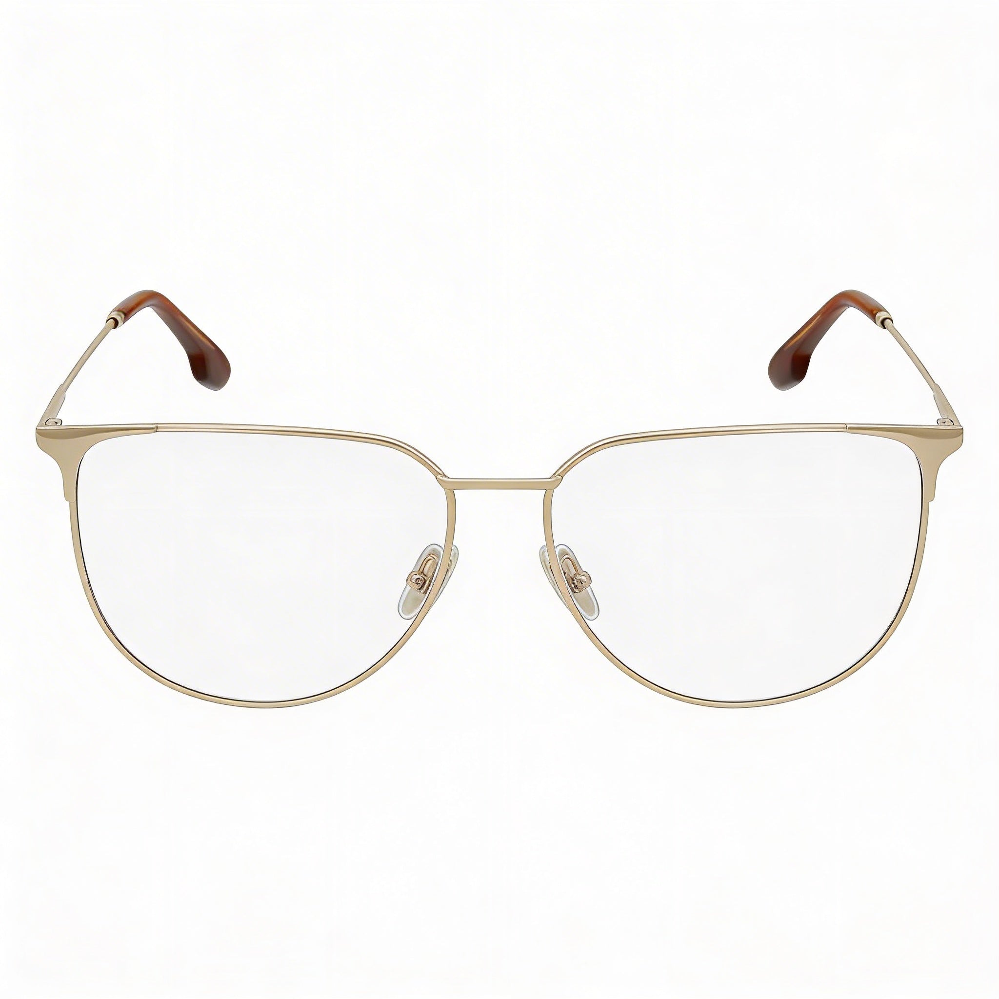 Gafas de sol Victoria Beckham VB2121 modernas para mujer, de metal dorado rosa, estilo ojo de gato, de 55 mm, con lentes transparentes de demostración, aptas para prescripción médica., Photo 2