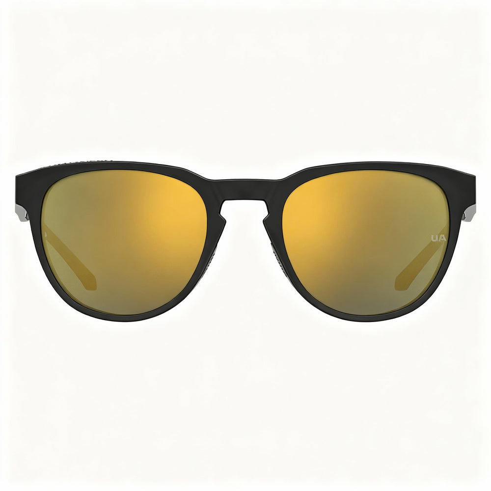 Gafas de sol Under Armour Classic para hombre, de COPOLÍSTER ECOLÓGICO, sin polarizar, con protección UV, color negro y dorado multicapa, 53 mm