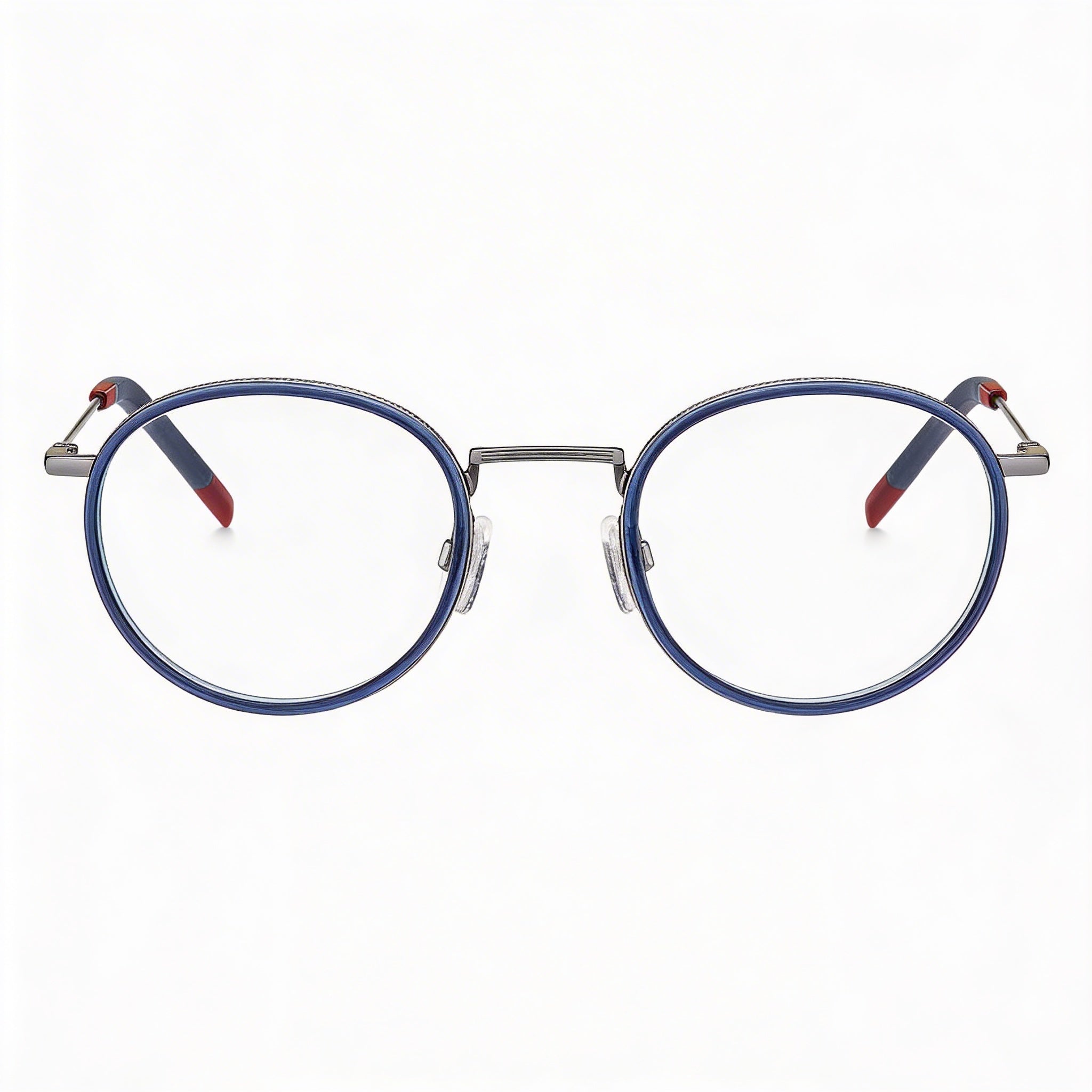 Tommy Hilfiger Th 1815 Men's Blue Metal Frame Optical Glasses with Blue Polycarbonate Lenses 49-24-150mm, Photo 2