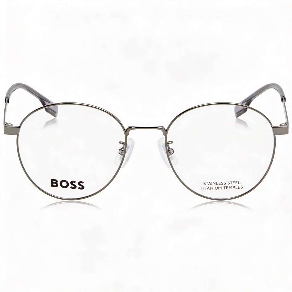 Hugo Boss Panthos 1475/f Men's Alloy Steel Frame Prescription Eyeglasses Dark Ruthenium 52mm