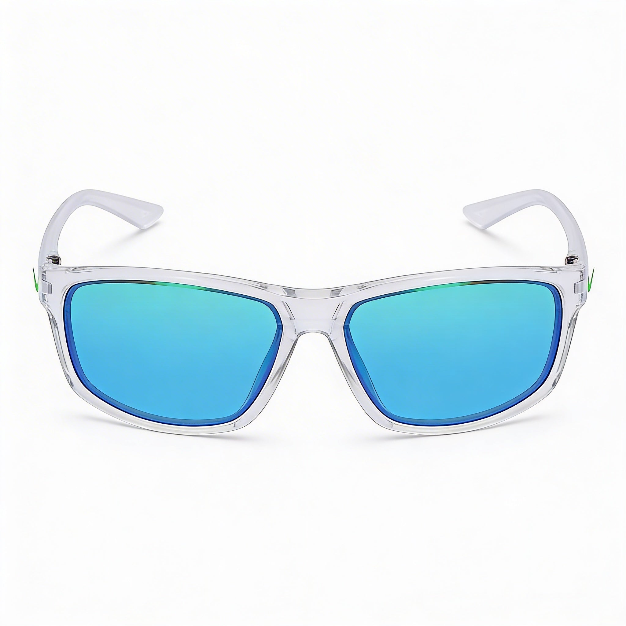 Nike Adrenaline M Men's Clear Grey Green Titanium Frame UV Protected Sunglasses with Polycarbonate Lenses 64mm, Photo 2