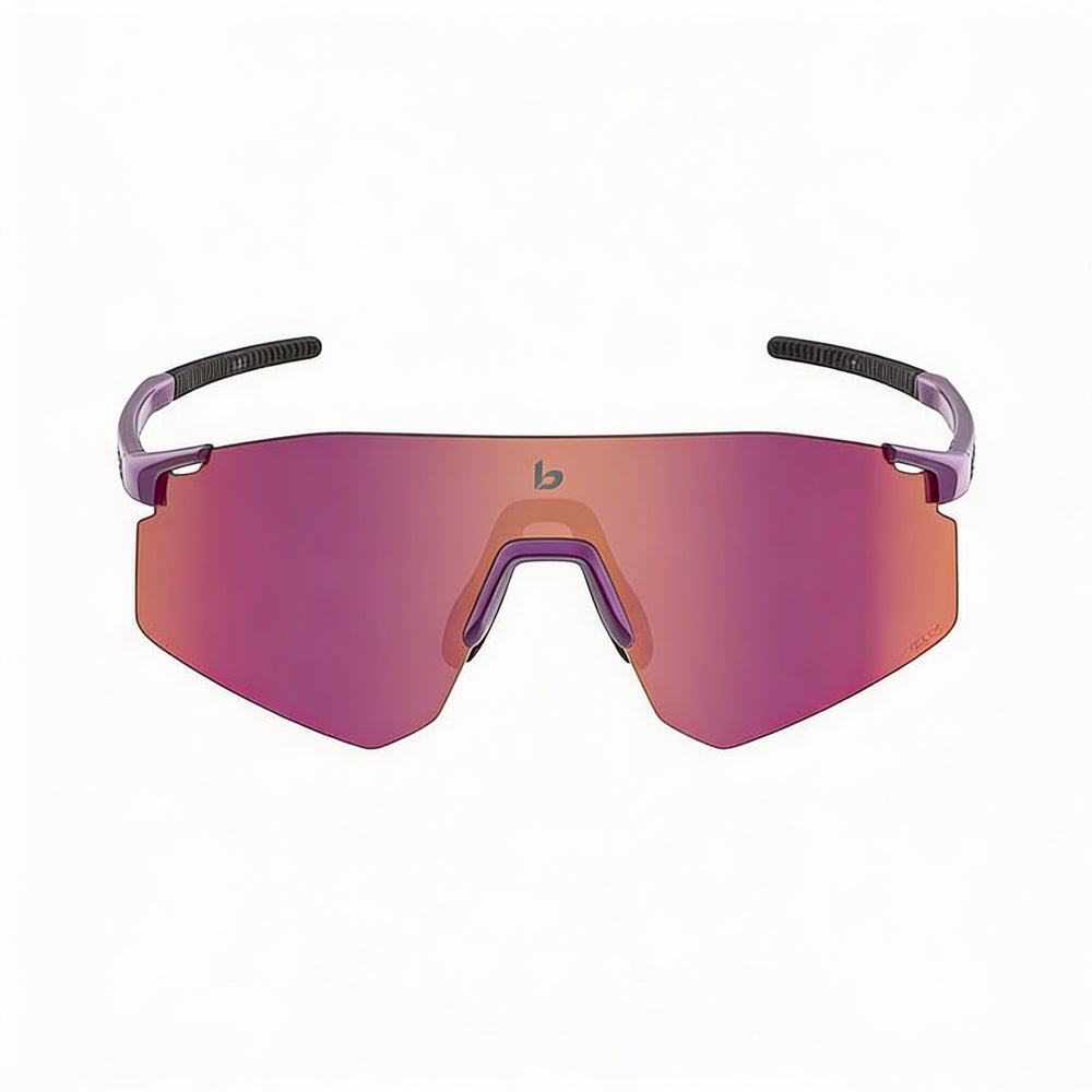 bollé Unisex-adult Acrylic Frame UV Protection Sunglasses with Polycarbonate Volt Ruby Lenses, Volt Ruby Astro Purple, 60mm