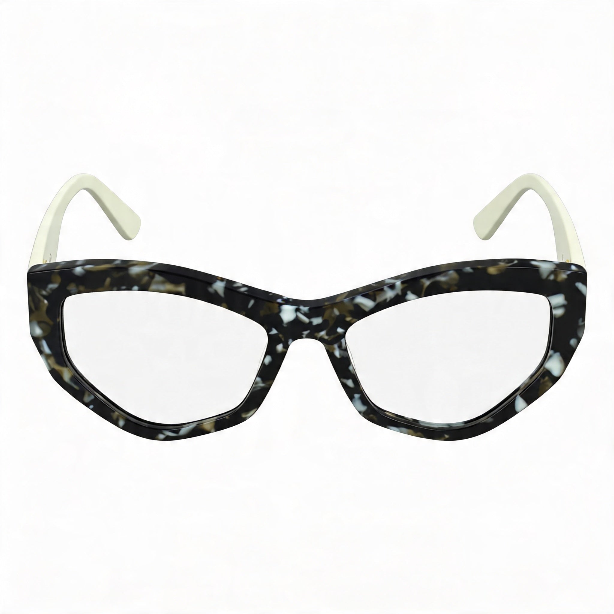 KARL LAGERFELD Kl6211 Gafas unisex de acetato con montura de mármol negro, lentes de 55 mm, puente de 17 mm, patillas de 140 mm, Photo 1