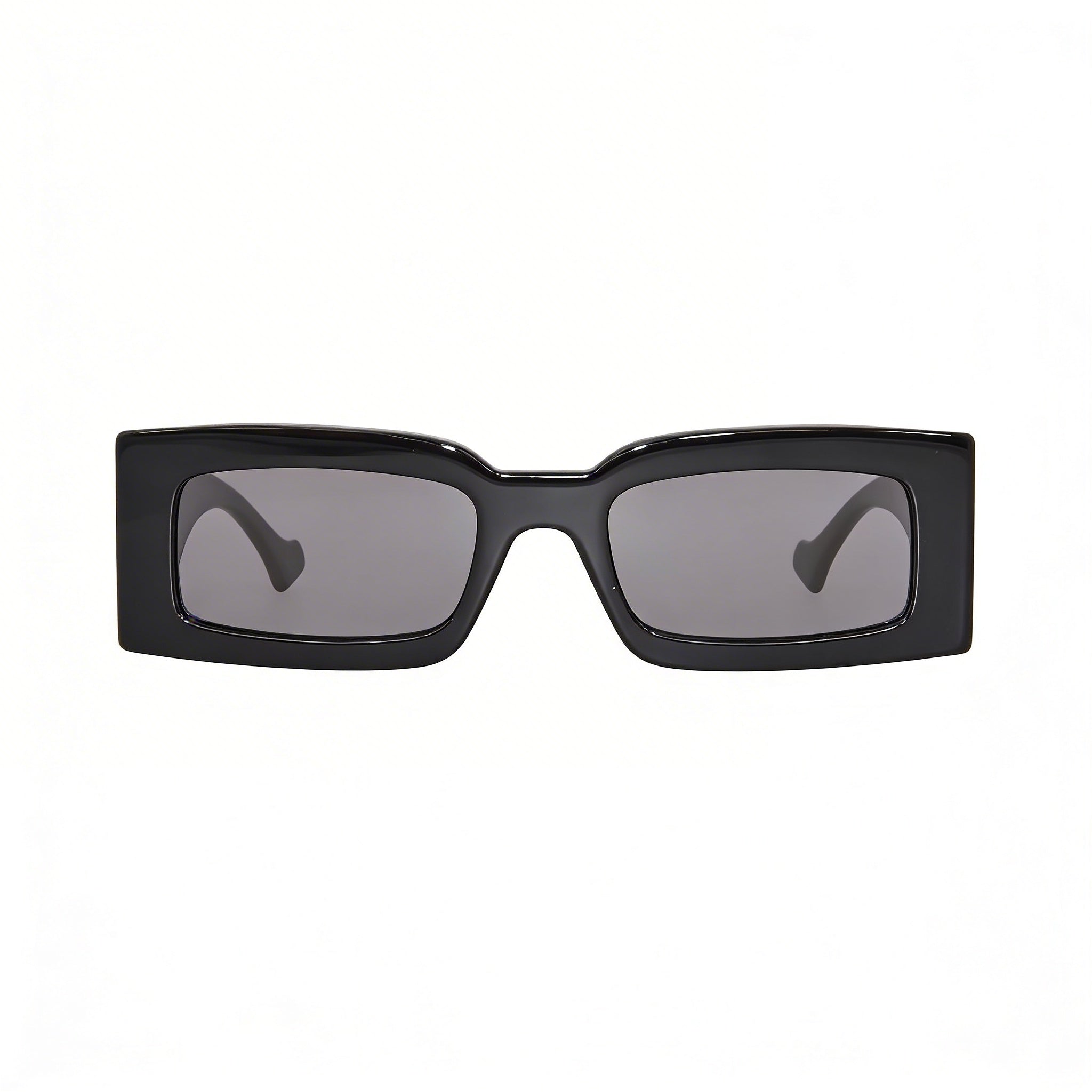 Gucci Women's Gg1425s-001 Black Recycled Acetate Rectangular Frame Grey Gradient 100% UV Sunglasses 53mm, Photo 2