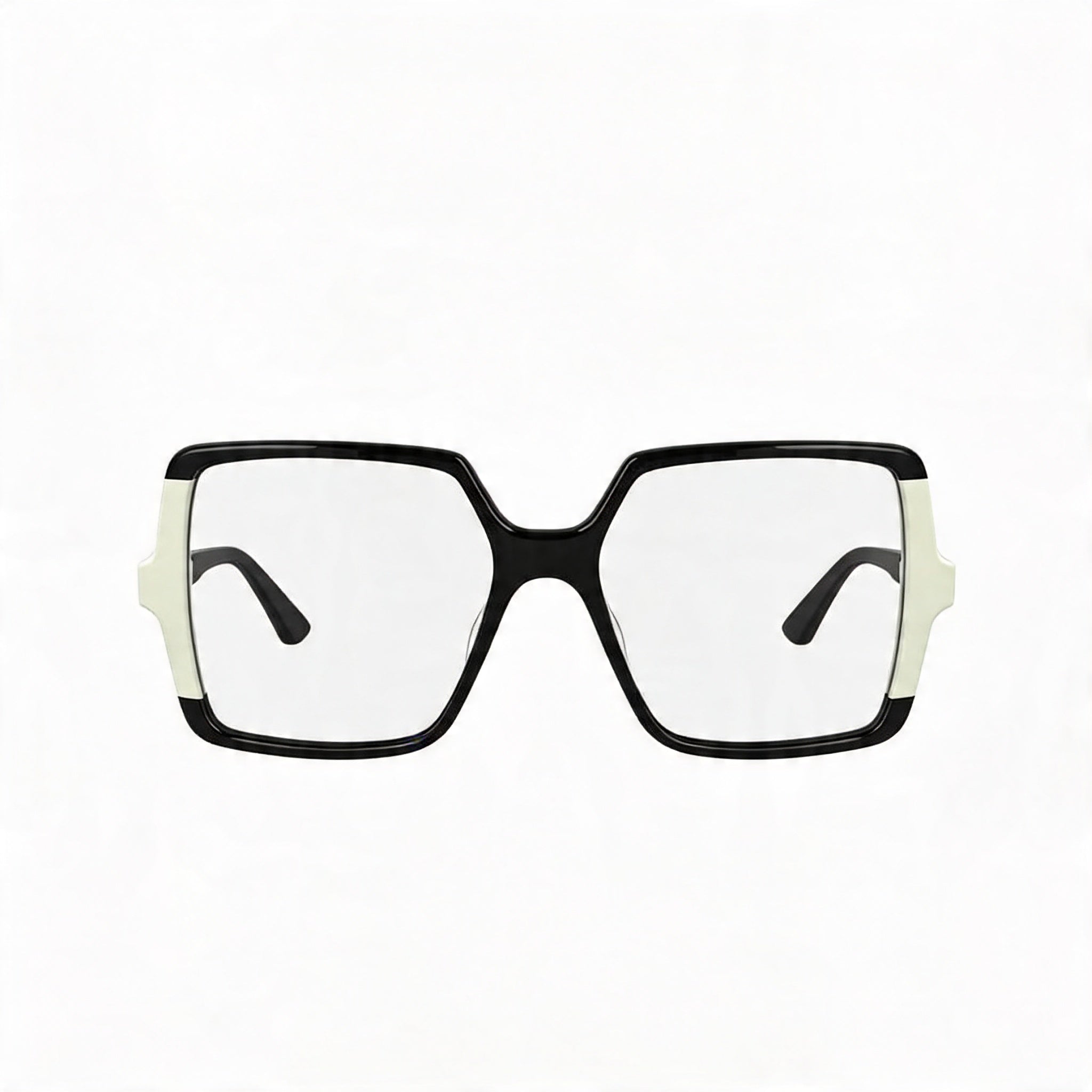 KARL LAGERFELD Kl6169 Unisex Acetate Black/White Transparent Polycarbonate Eyeglasses 54mm, Photo 2