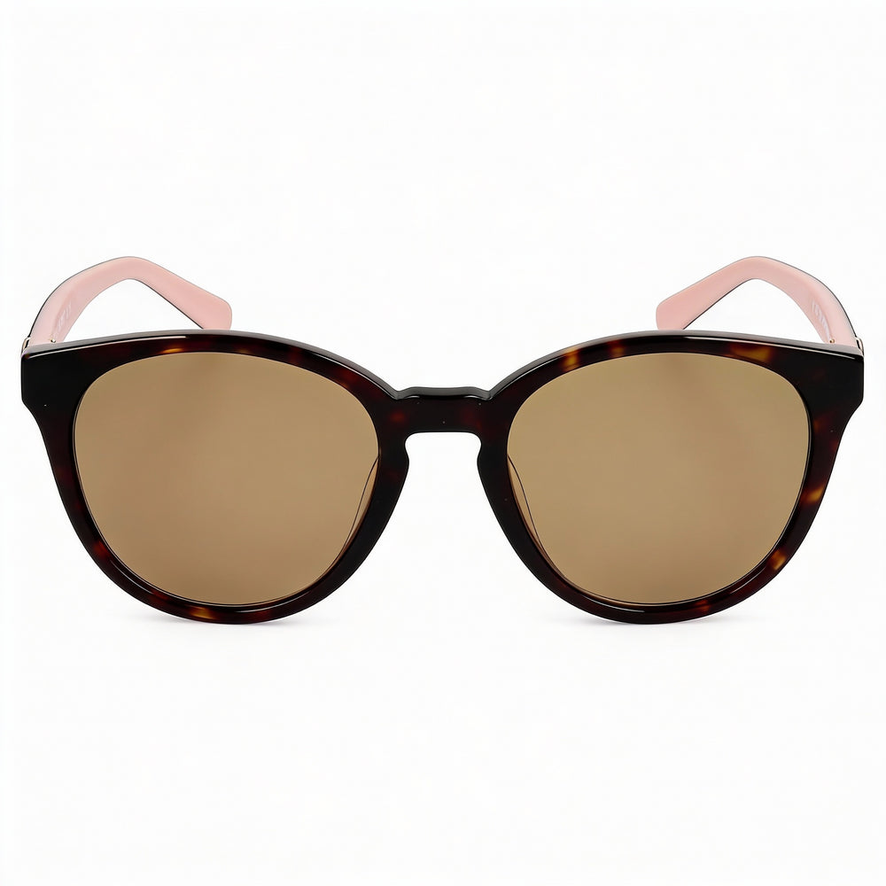 Love Moschino Modern Women's Dark Havana Brown Acetate Frame Polycarbonate UV Protection Sunglasses 51