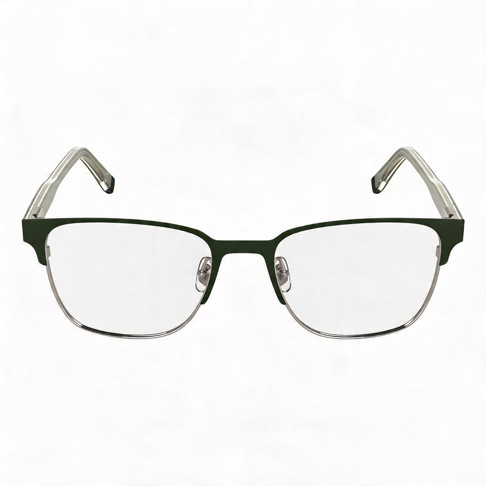 Lacoste Casual Men’s Matte Khaki Eyeglasses with Transparent Plastic Lenses 53-18-145