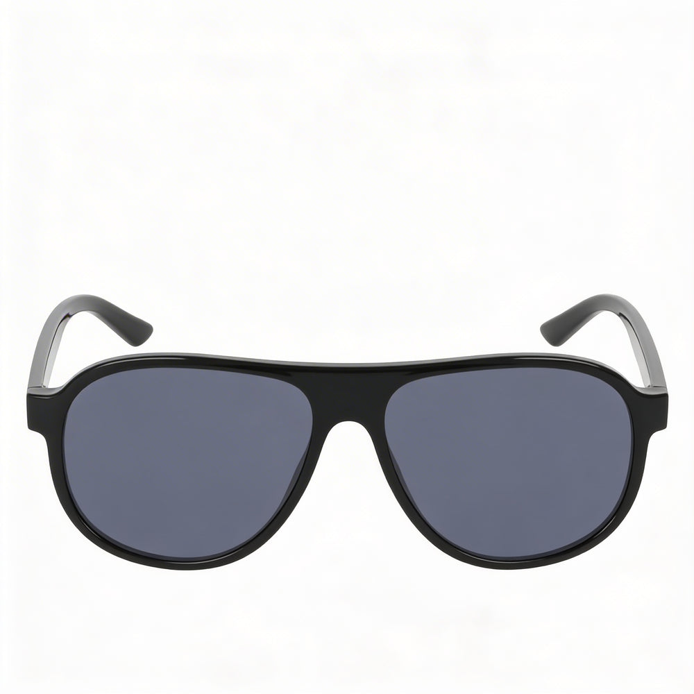 Nike Vintage Icon Unisex Sunglasses, Black Grey Plastic Frame, Dark Gray Lenses, 100% UVA/UVB Protection 59mm